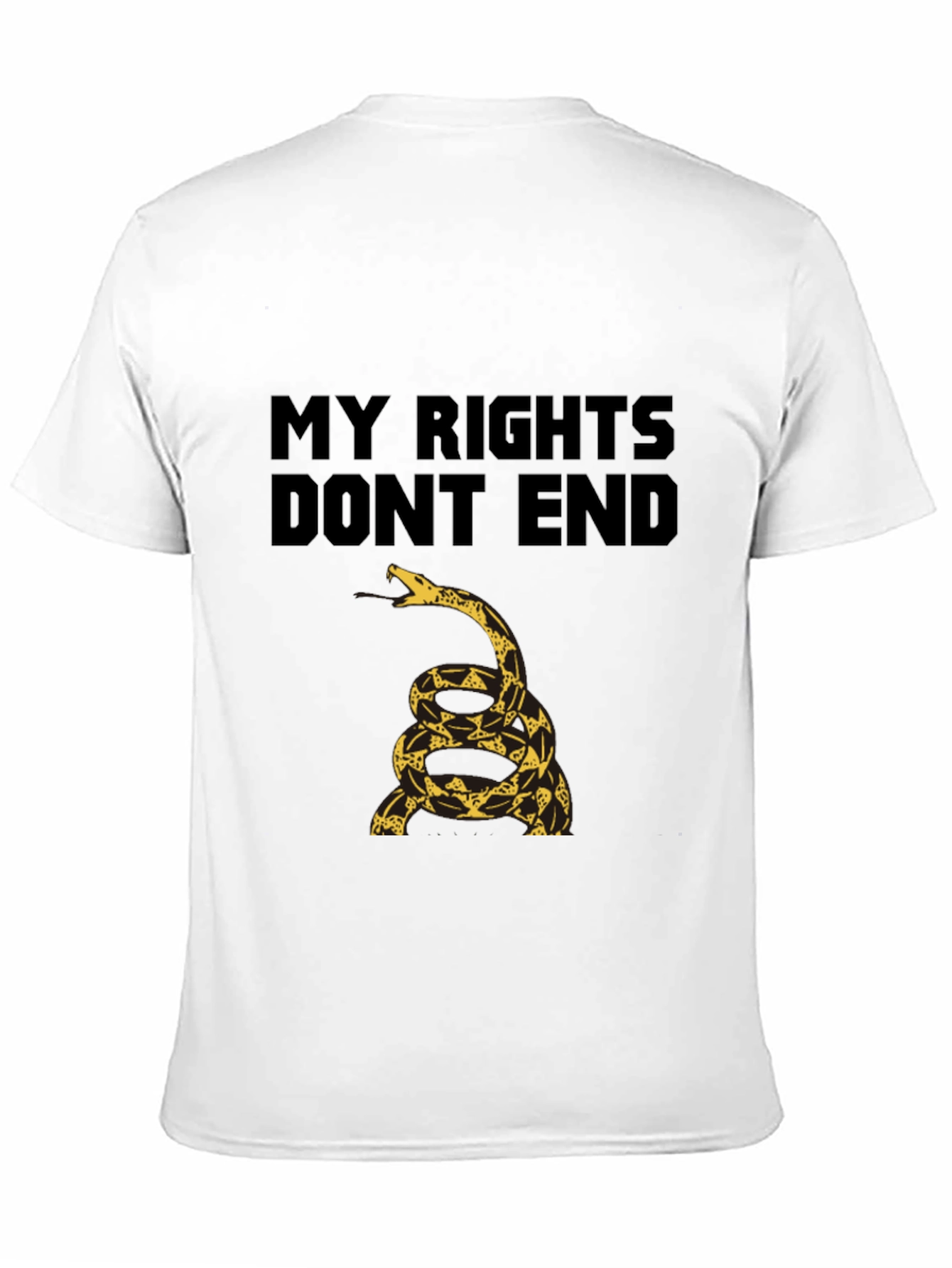 My Rights Dont End Gadsden Snake T-Shirt