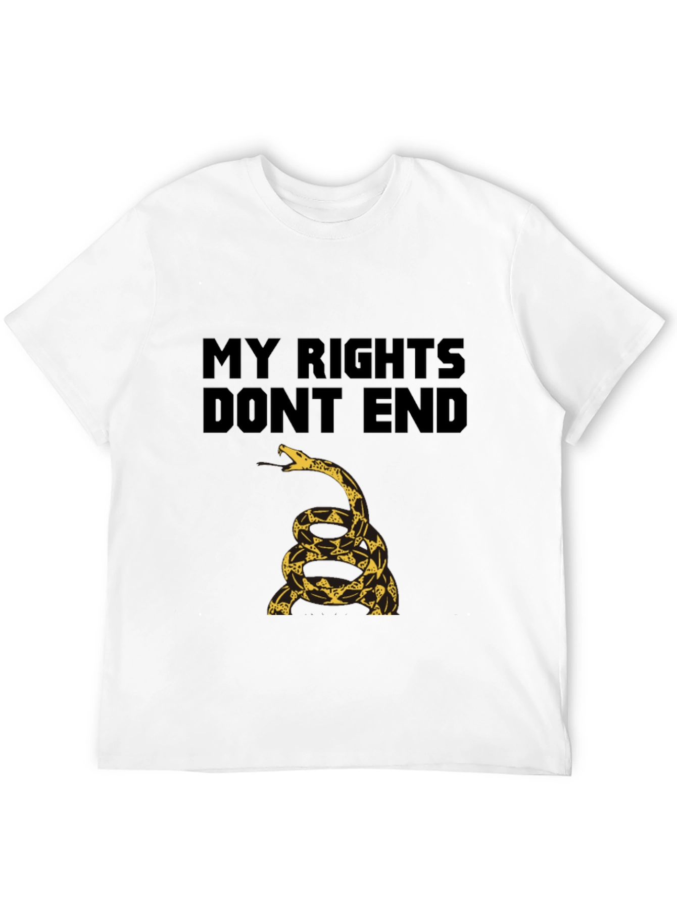 My Rights Dont End Gadsden Snake T-Shirt