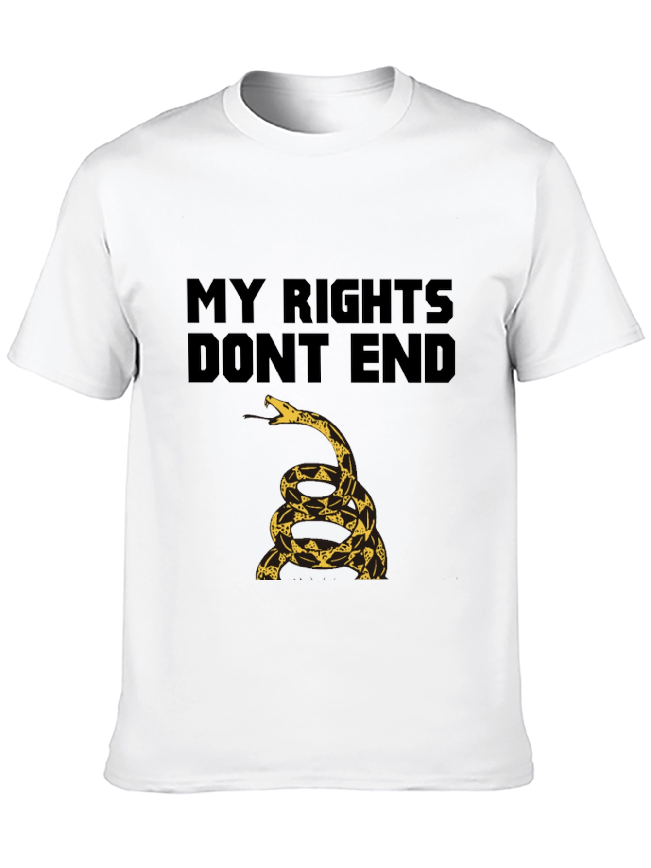 My Rights Dont End Gadsden Snake T-Shirt