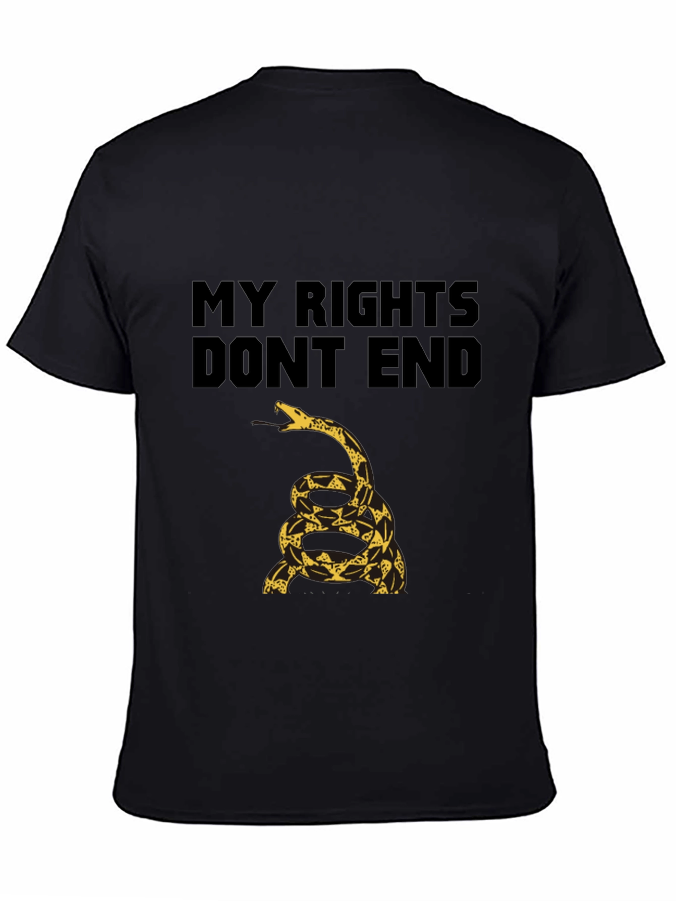 My Rights Dont End Gadsden Snake T-Shirt