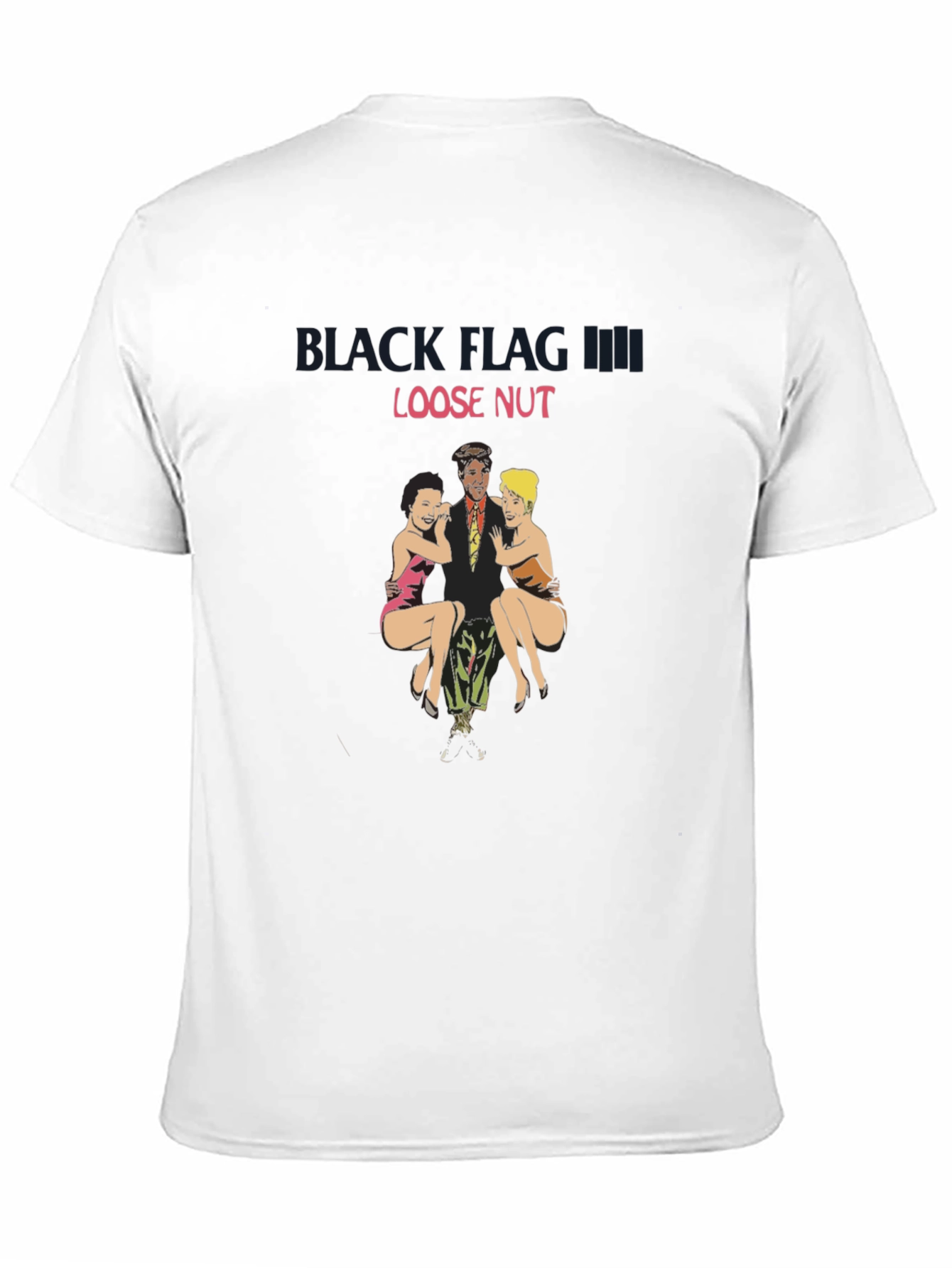 Black T-Shirt with Loose Nut Graphic