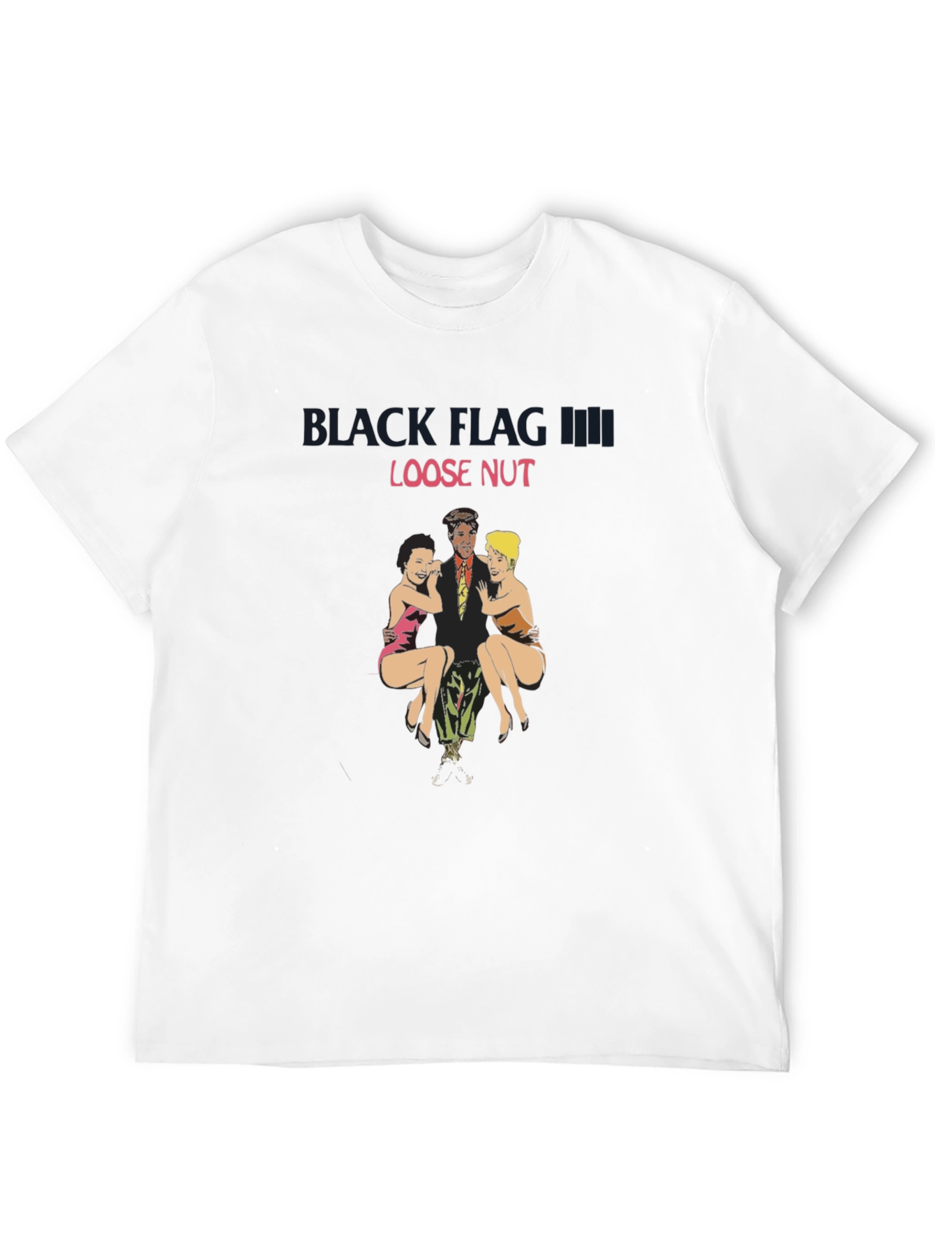 Black T-Shirt with Loose Nut Graphic