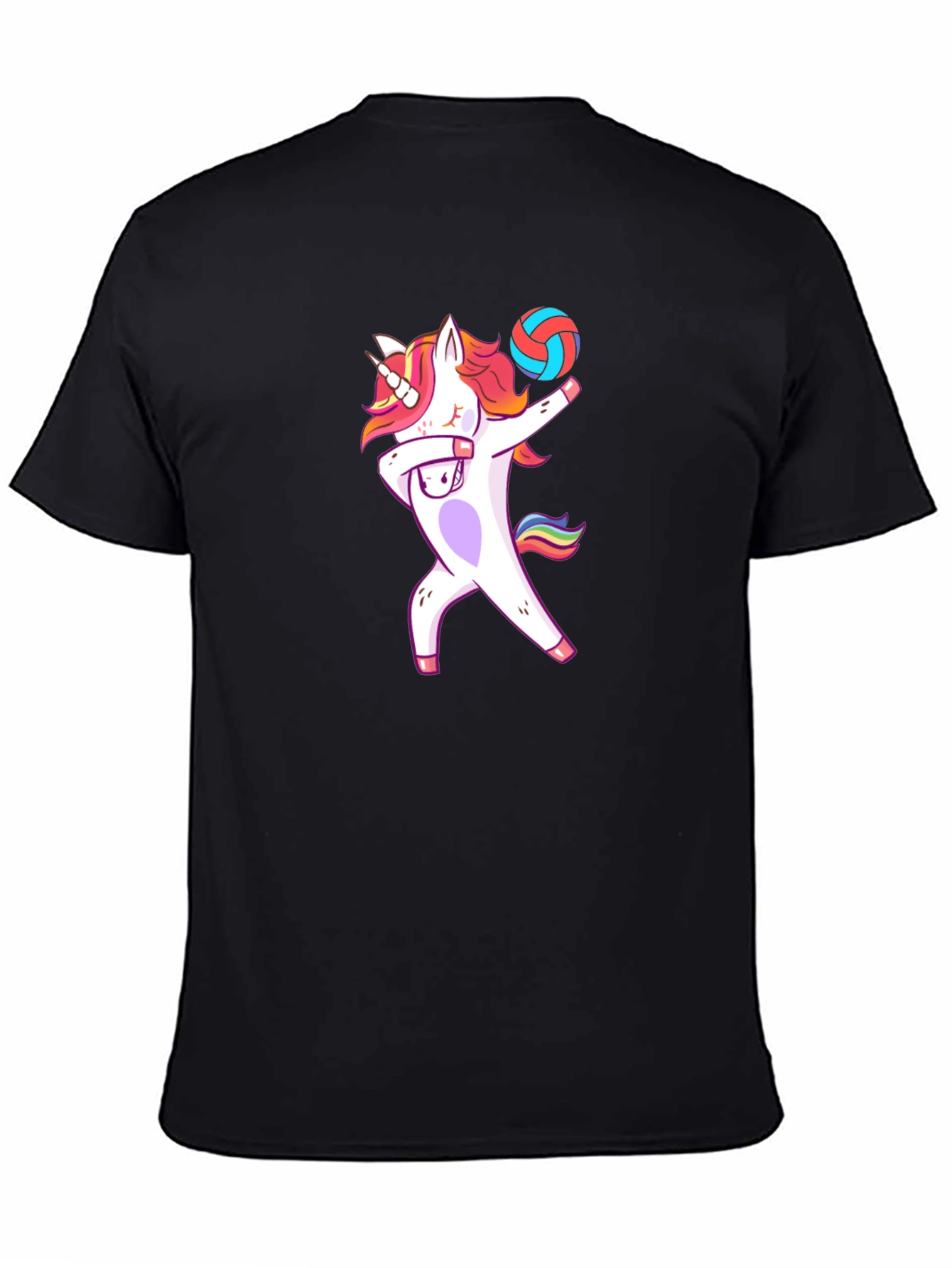 Unicorn Volleyball Dabbing T-Shirt