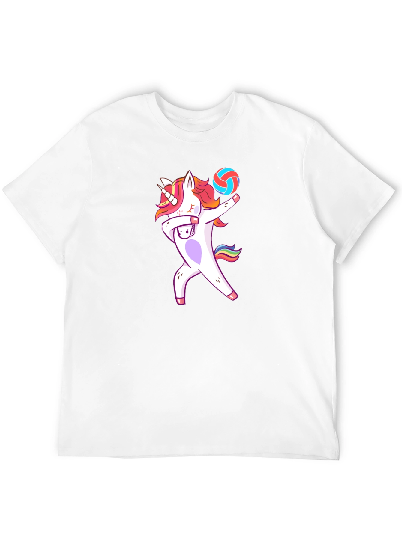 Unicorn Volleyball Dabbing T-Shirt