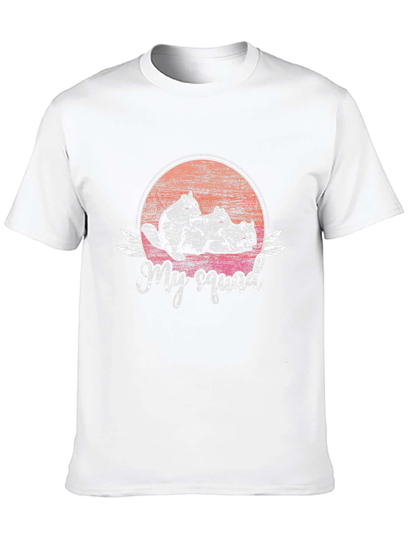 My Squad Squirrel T-Shirt - Trendy Graphic Tee
