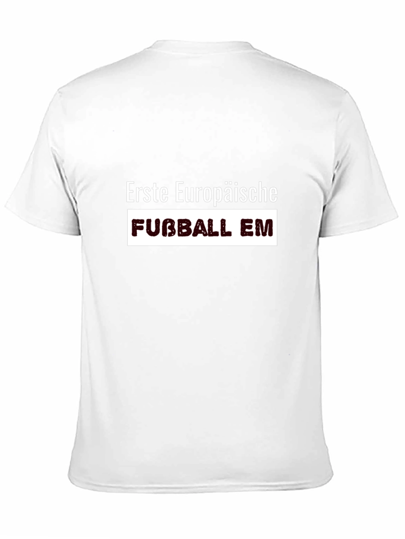 Erste Europäische Fussball EM Black T-Shirt