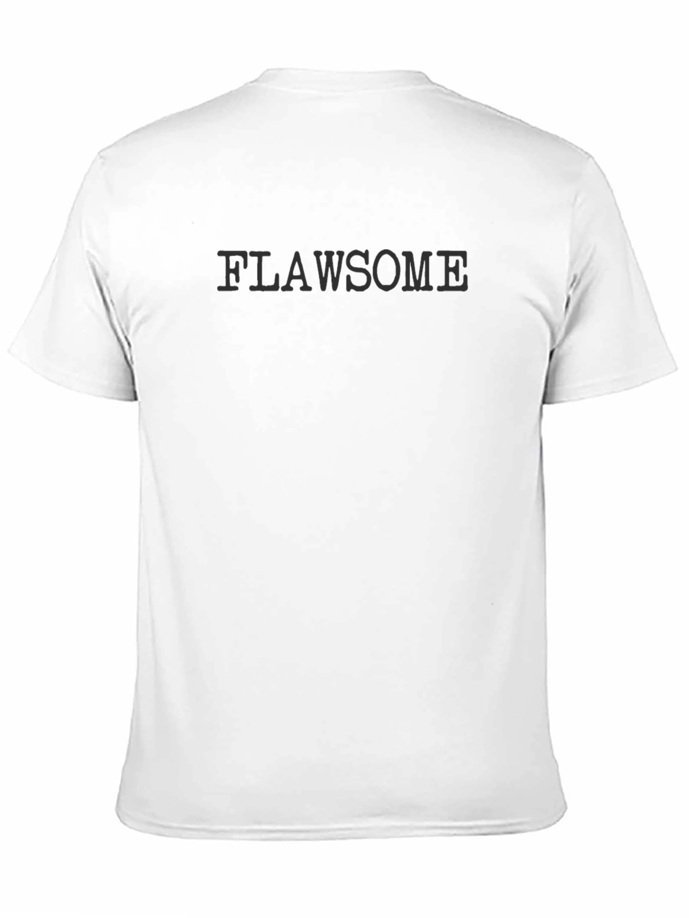 Flawsome Graphic Tee - Black Crew Neck T-Shirt