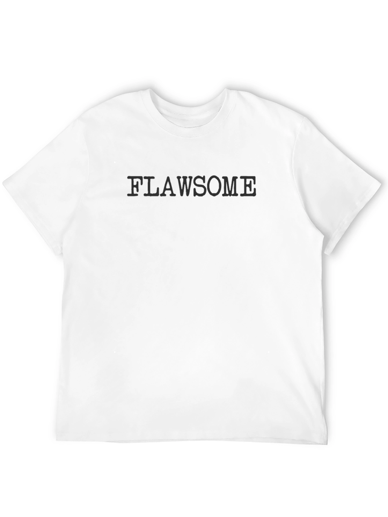 Flawsome Graphic Tee - Black Crew Neck T-Shirt