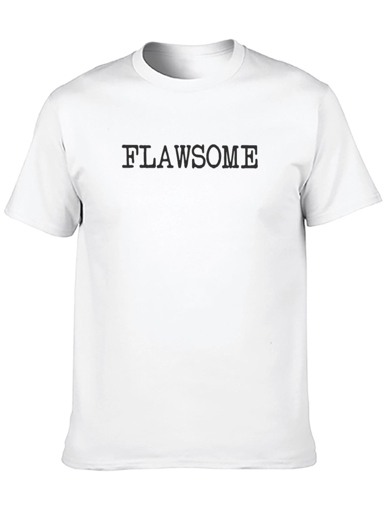 Flawsome Graphic Tee - Black Crew Neck T-Shirt