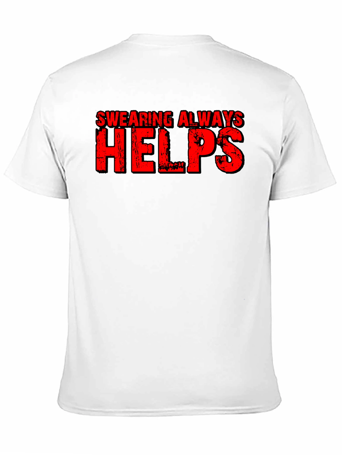 Swearing Always Helps Black Graphic T-Shirt