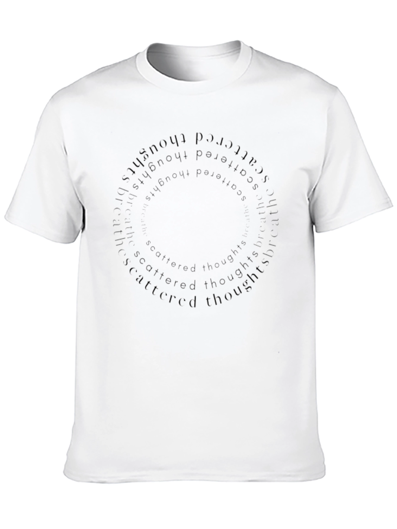 Scattered Thoughts Graphic Tee - Black