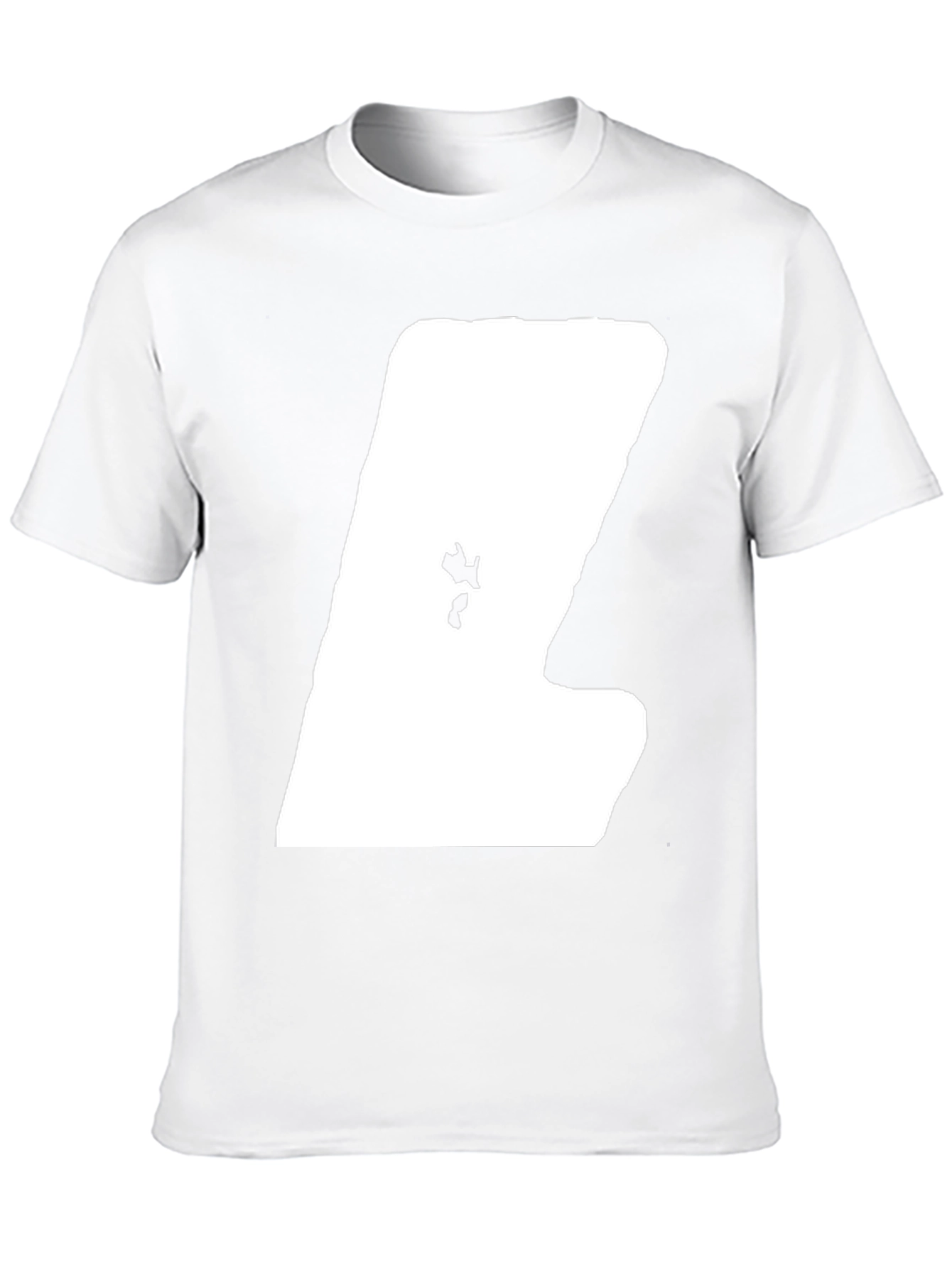 Modern Black Tee with Unique White Graphic