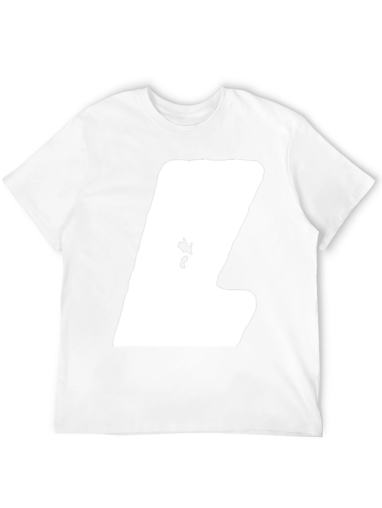 Modern Black Tee with Unique White Graphic