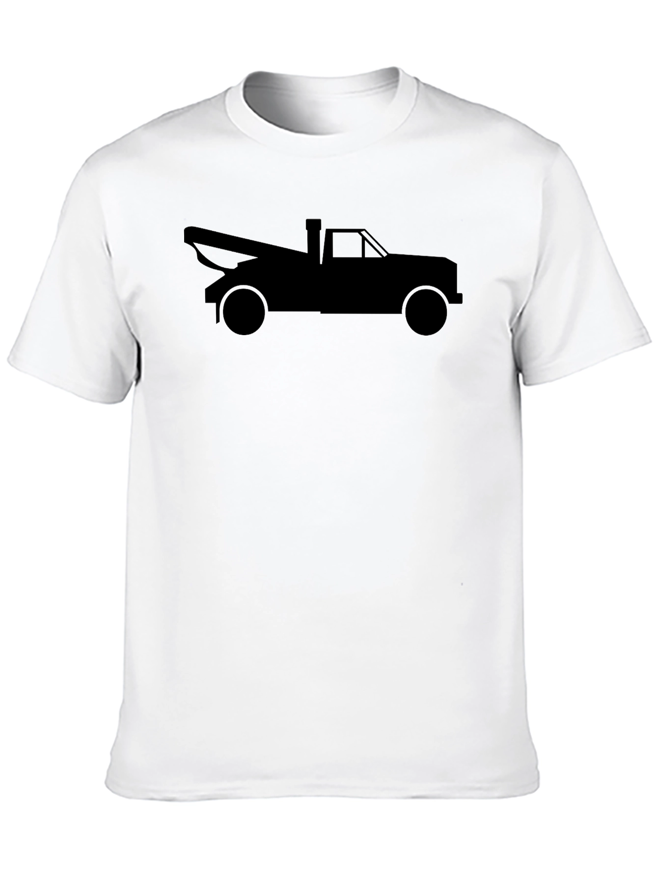 Tow Truck Silhouette Graphic T-Shirt