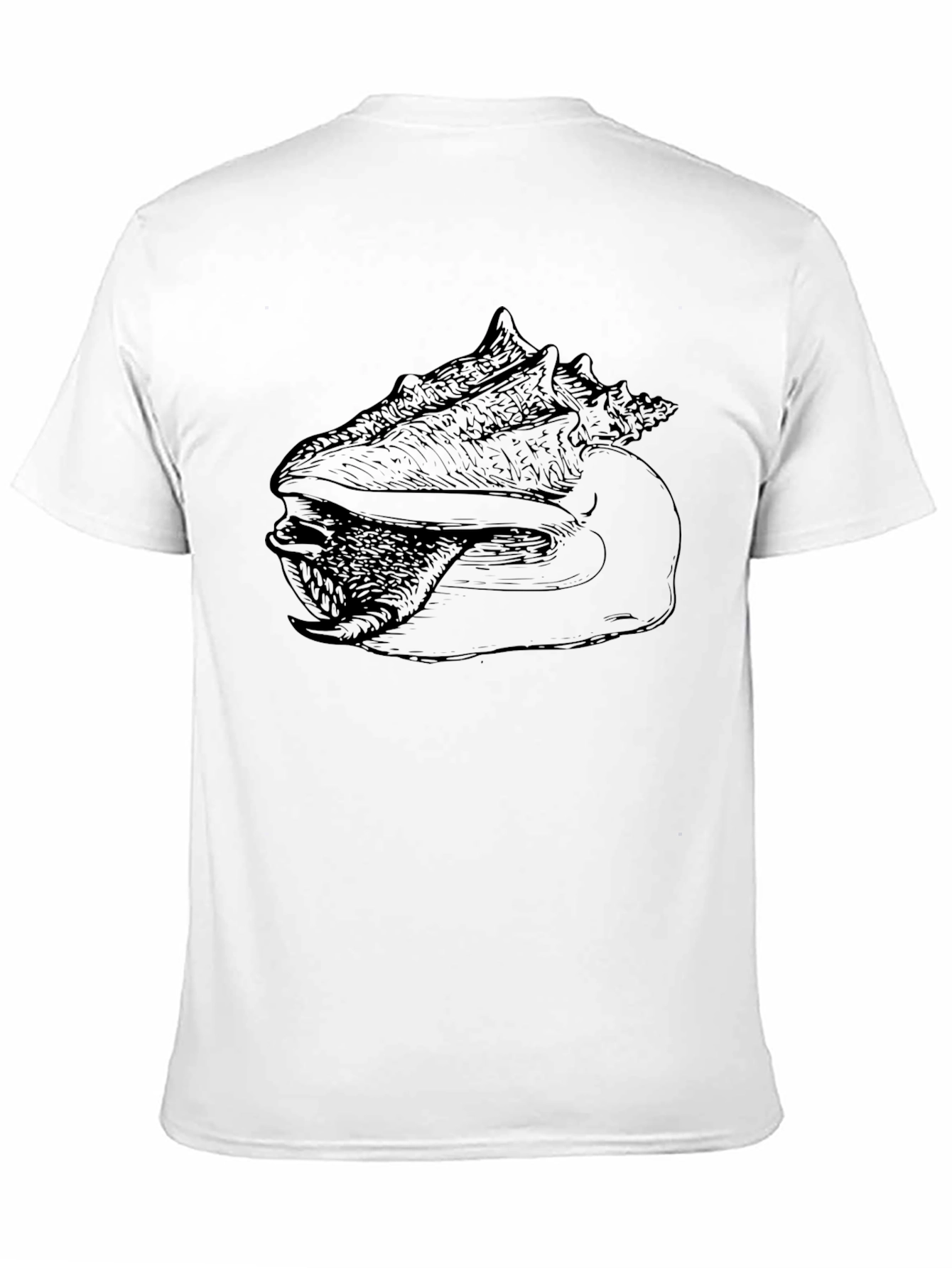Black Conch Shell Graphic Tee