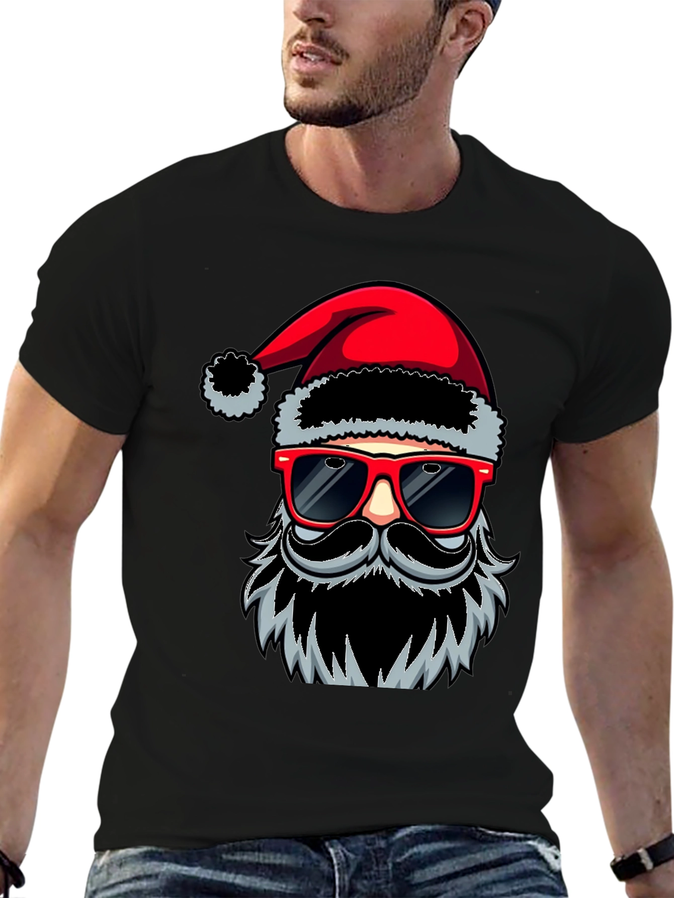 Cool Santa T-Shirt: Holiday Humor in Style
