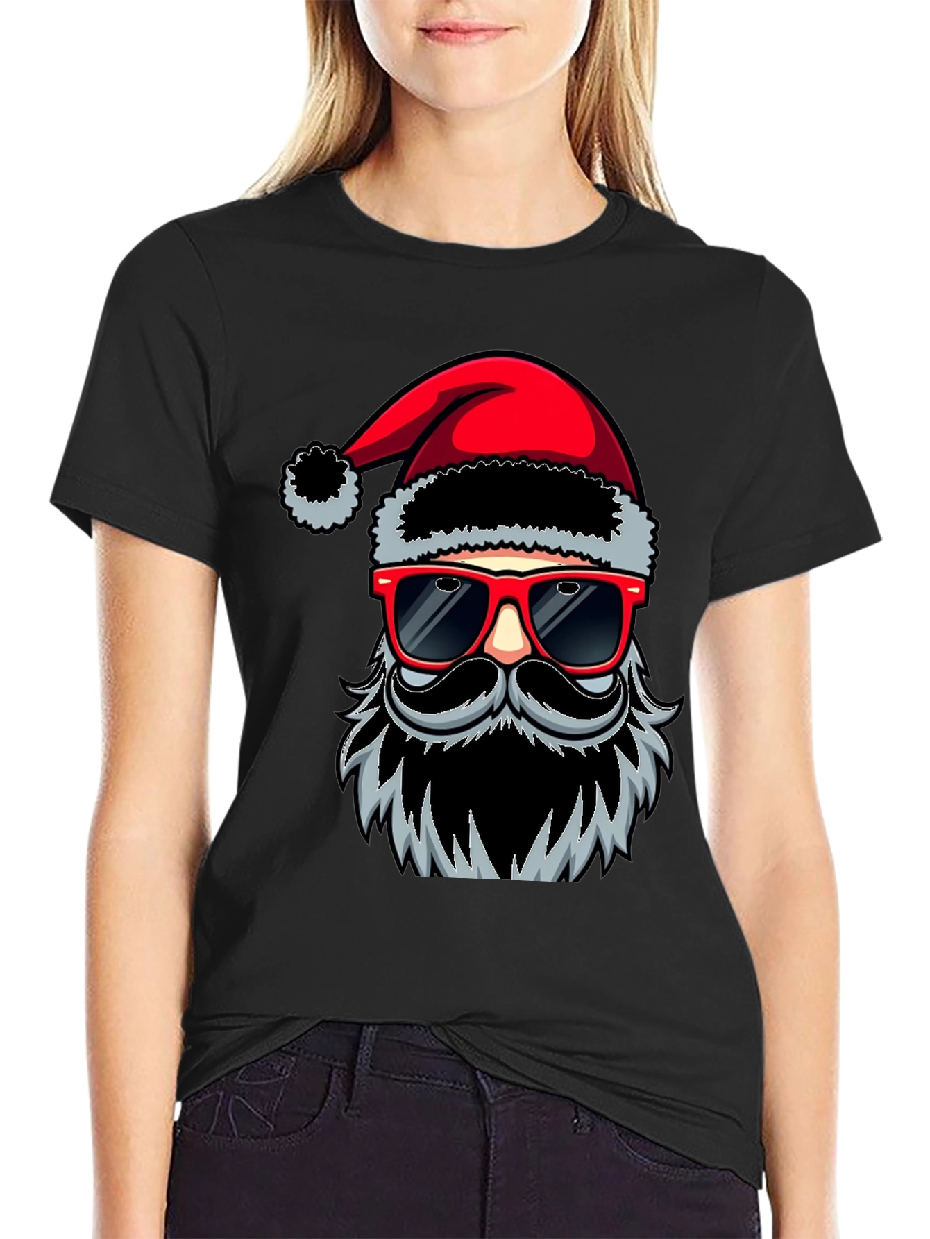 Cool Santa T-Shirt: Holiday Humor in Style