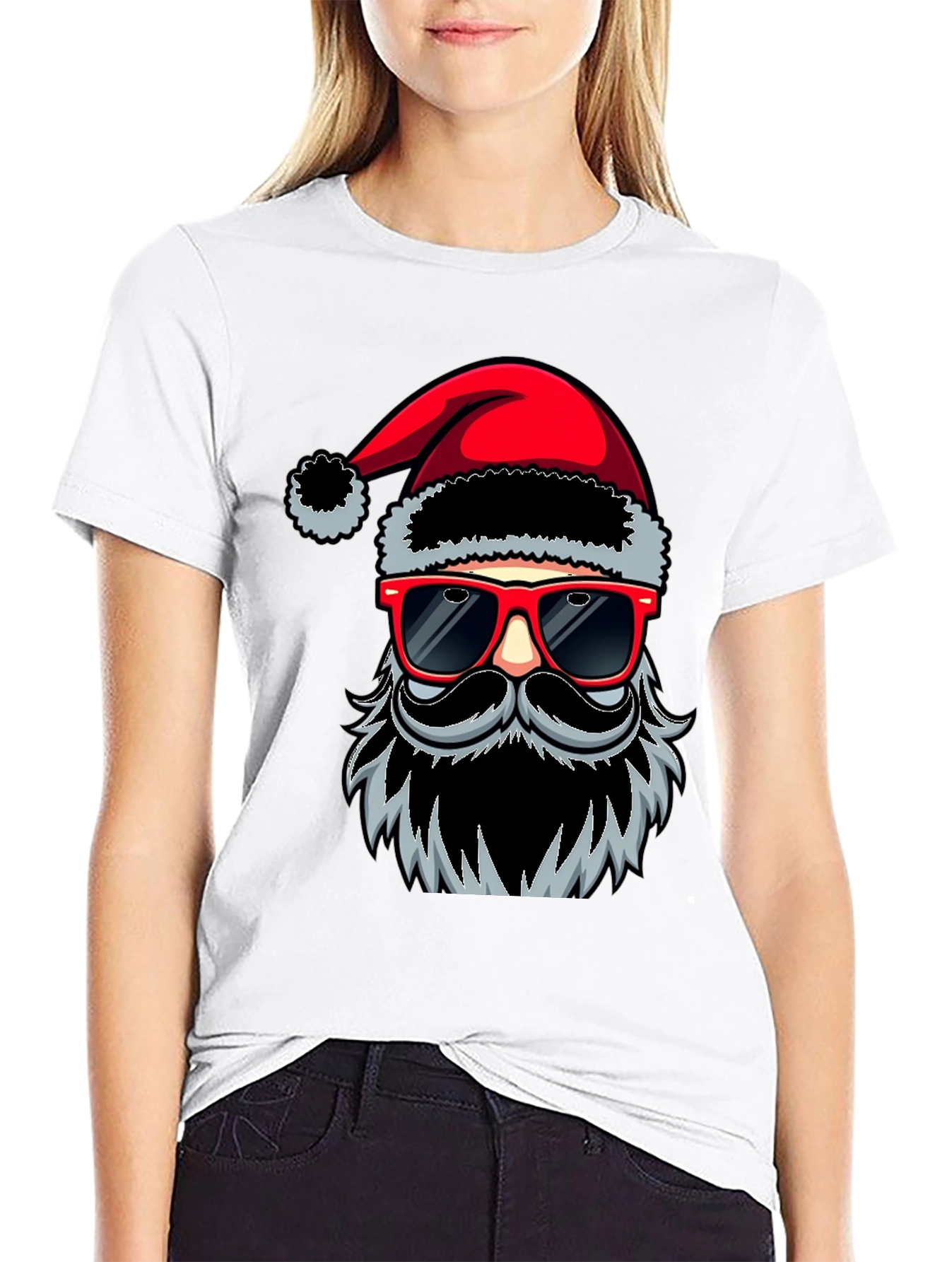 Cool Santa T-Shirt: Holiday Humor in Style