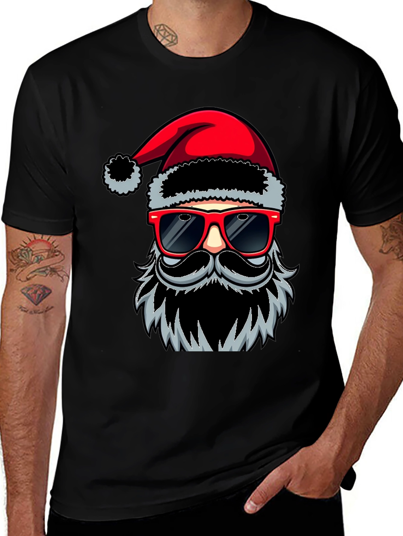 Cool Santa T-Shirt: Holiday Humor in Style