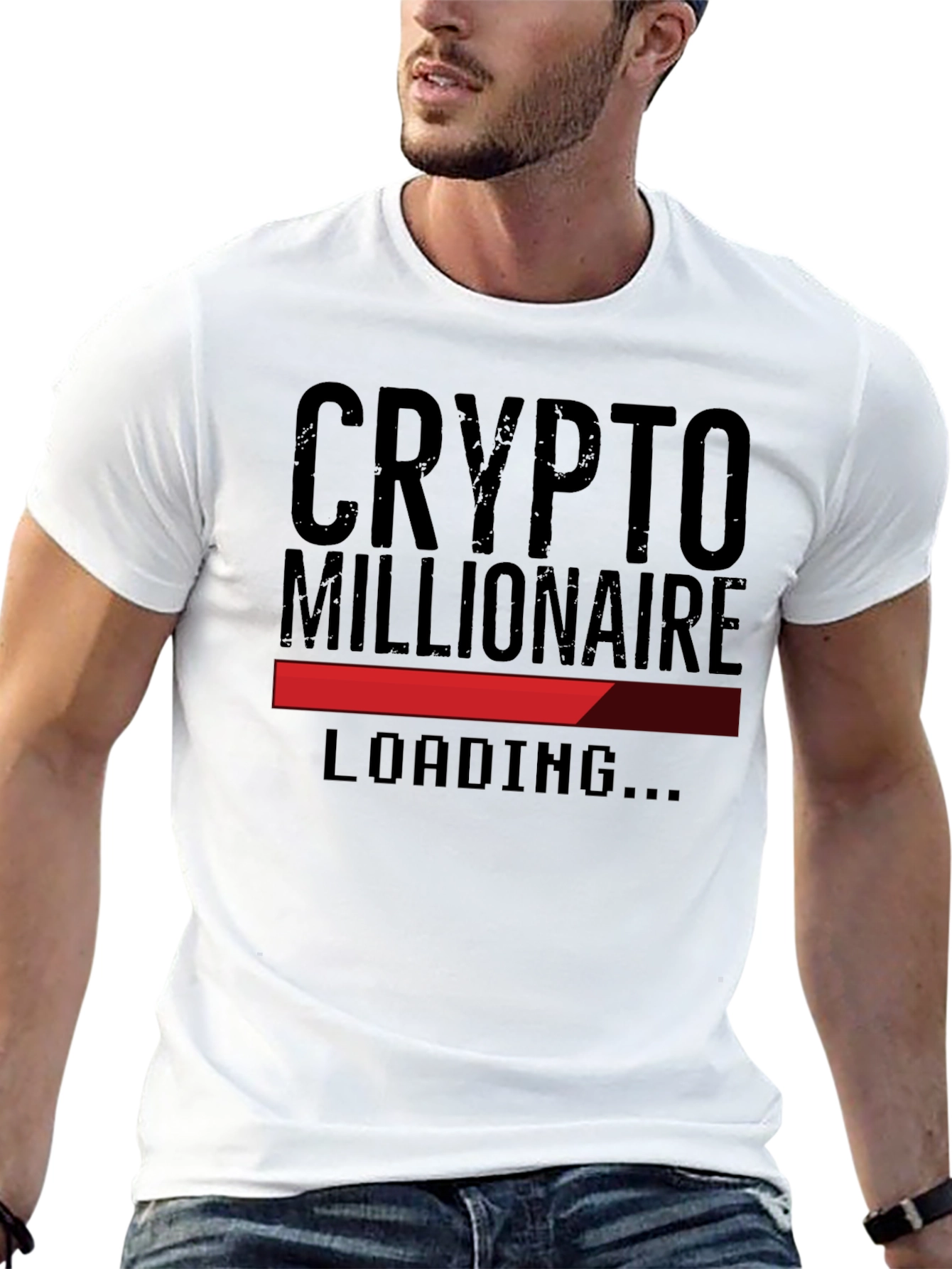 Crypto Millionaire Loading T-Shirt - Black