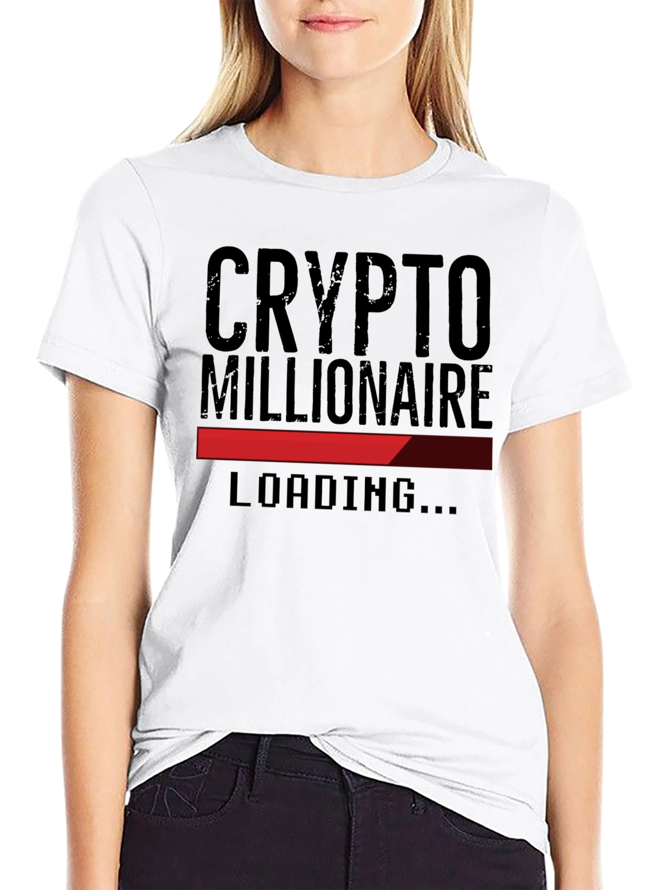 Crypto Millionaire Loading T-Shirt - Black