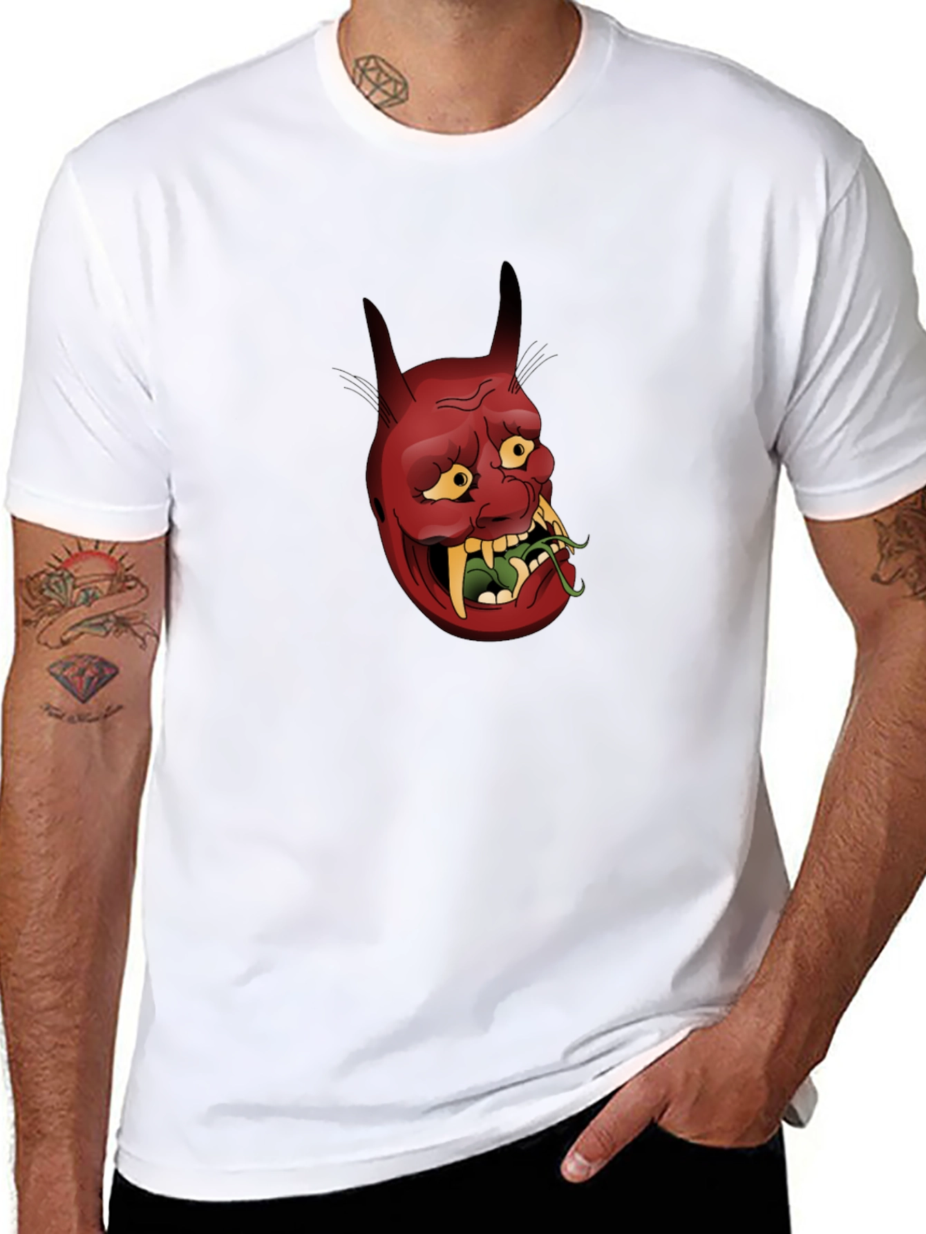 Red Devil Graphic Print Tee