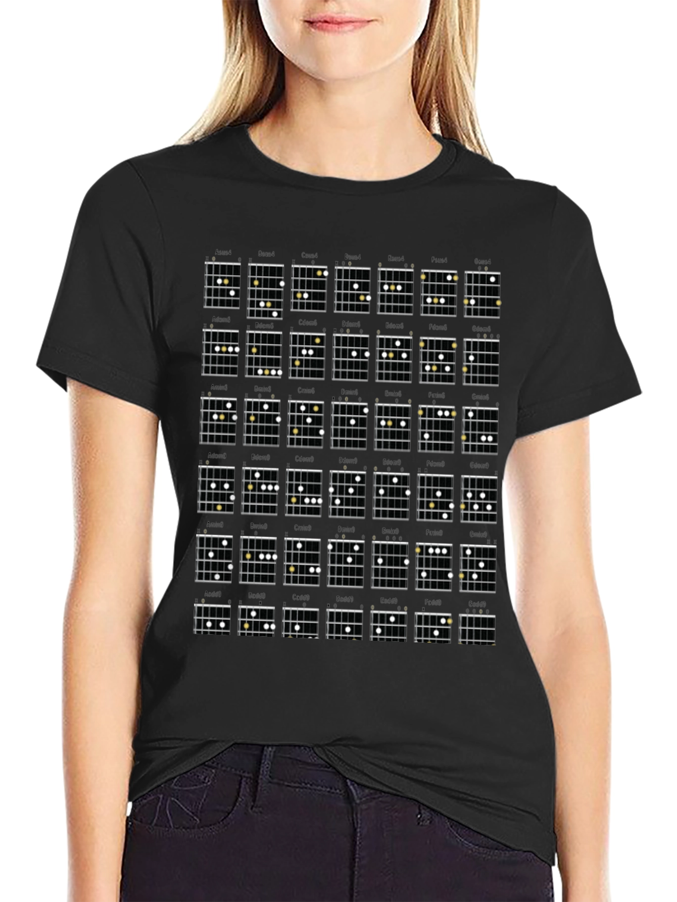 Guitar Chords Graphic T-Shirt - Musician Apparel