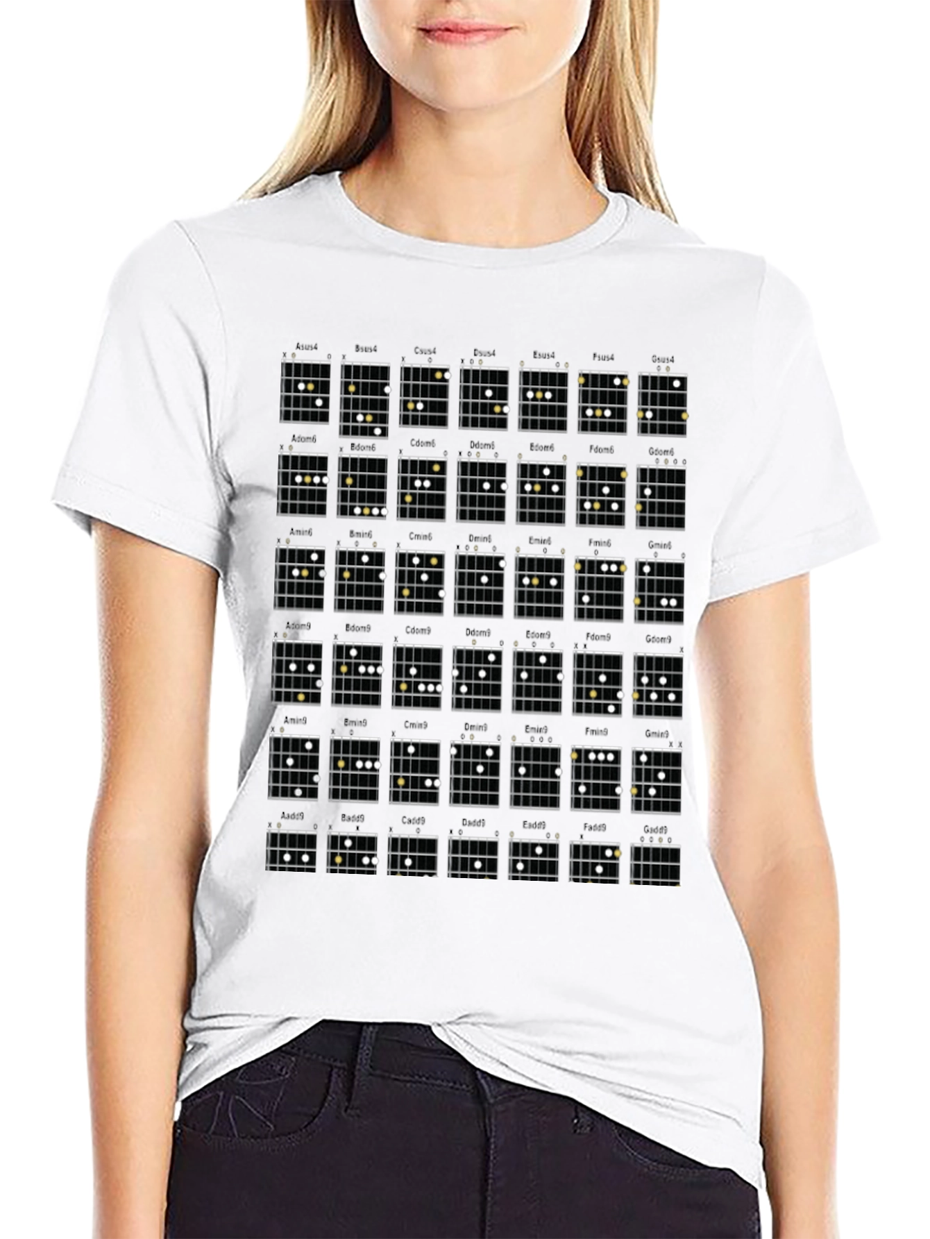 Guitar Chords Graphic T-Shirt - Musician Apparel