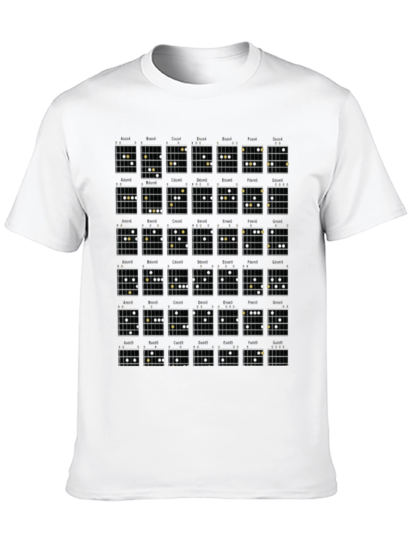 Guitar Chords Graphic T-Shirt - Musician Apparel