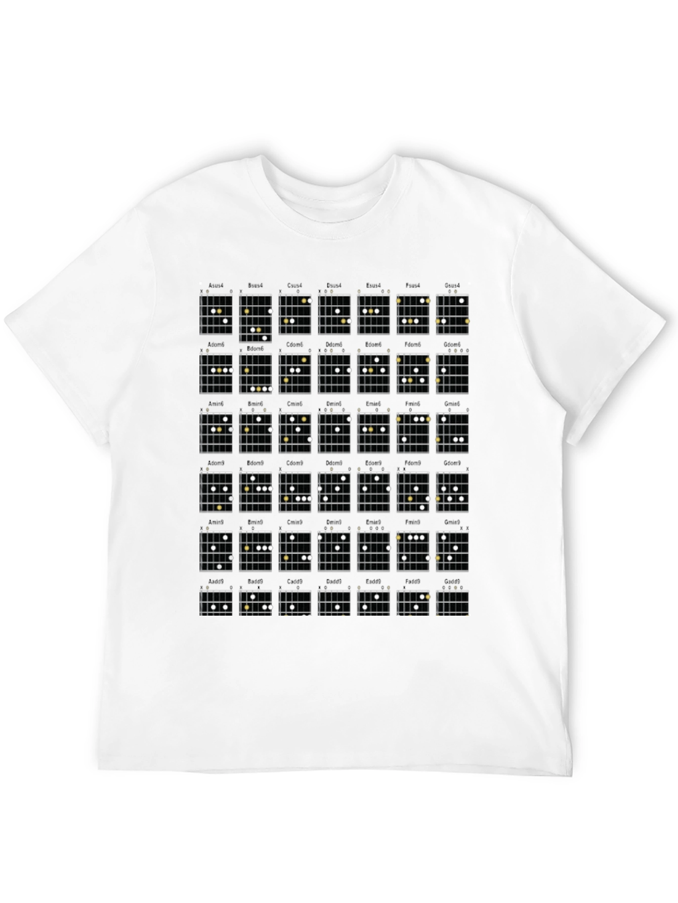 Guitar Chords Graphic T-Shirt - Musician Apparel