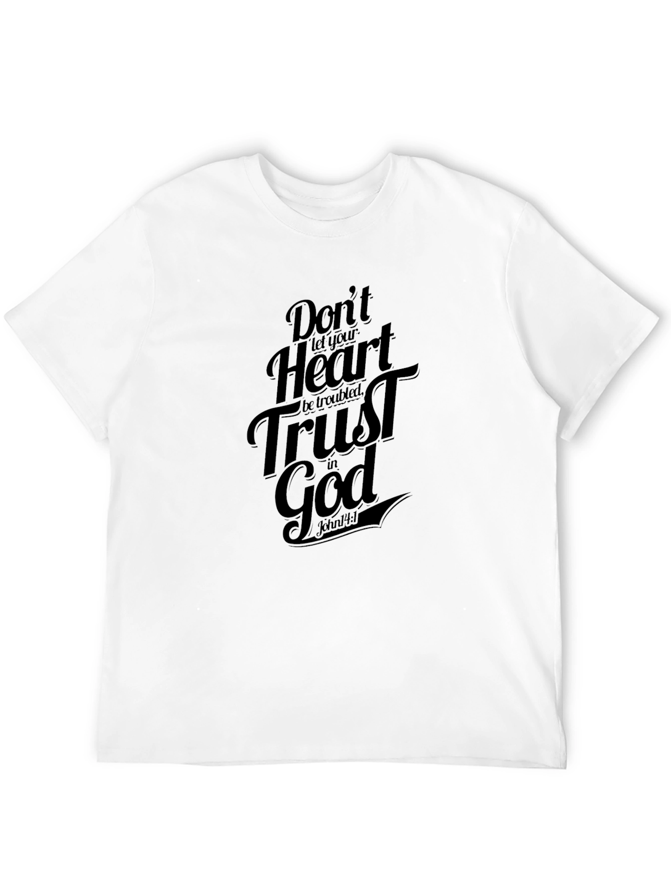 Trust in God Black T-Shirt - Religious Faith Apparel