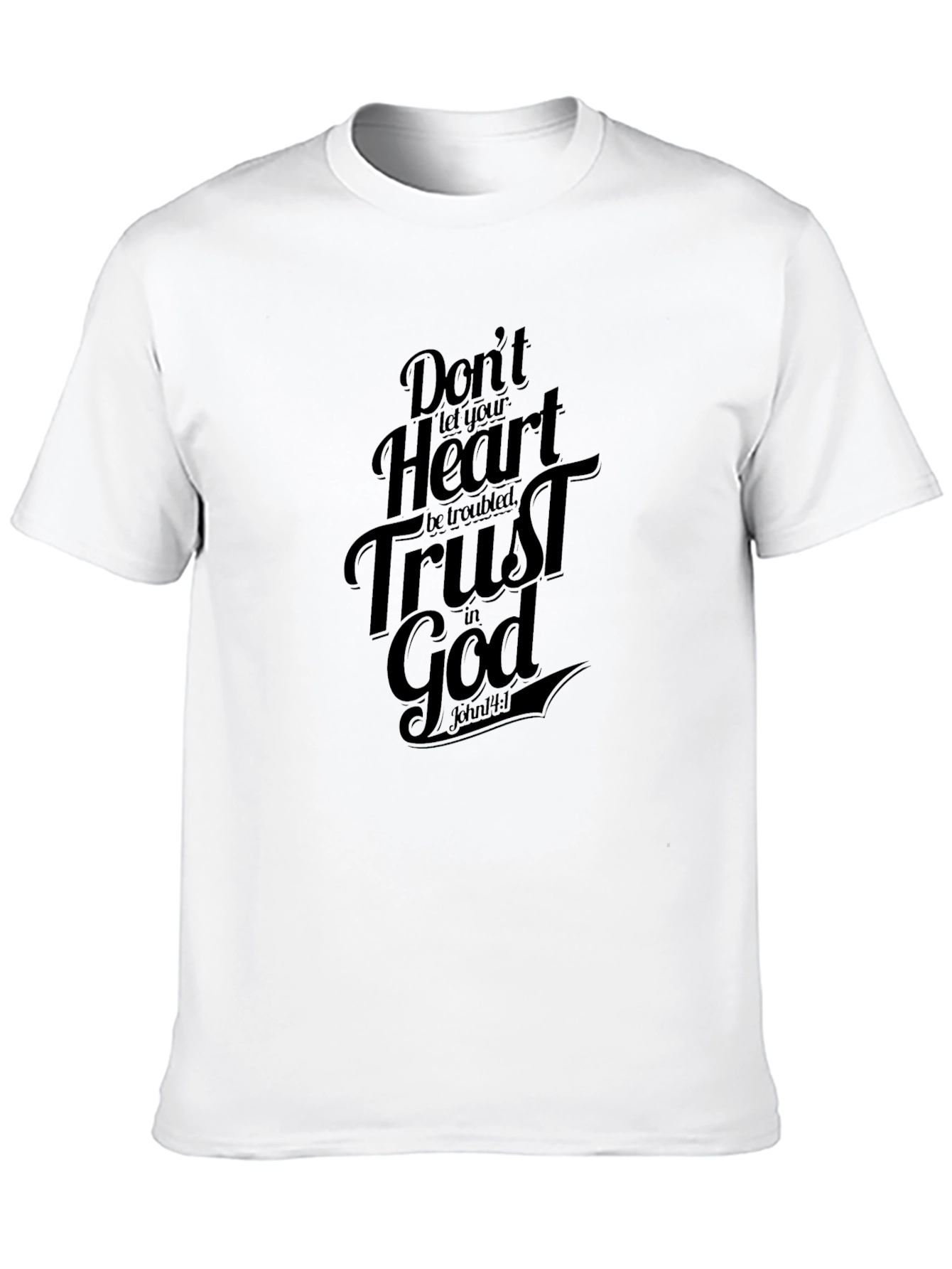 Trust in God Black T-Shirt - Religious Faith Apparel