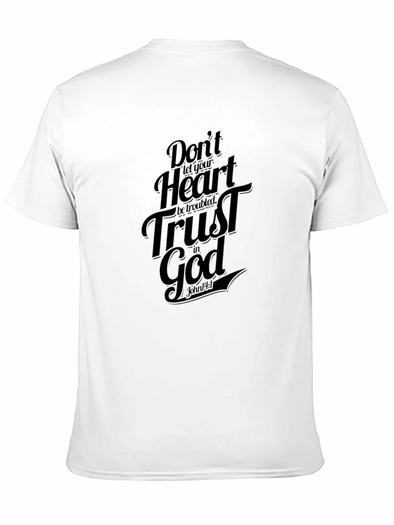 Trust in God Black T-Shirt - Religious Faith Apparel