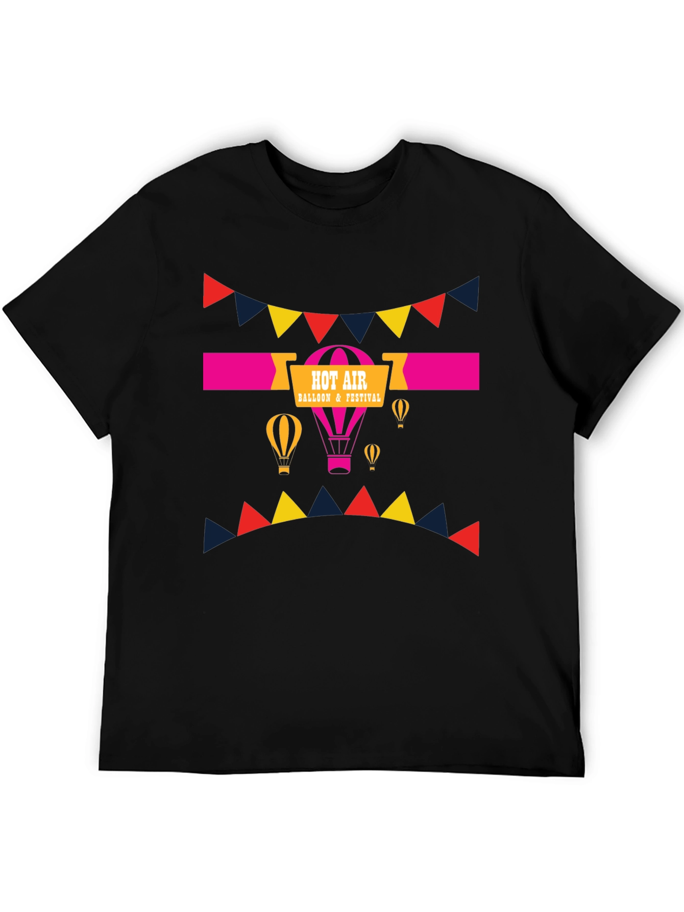 Hot Air Balloon Festival T-Shirt - Black