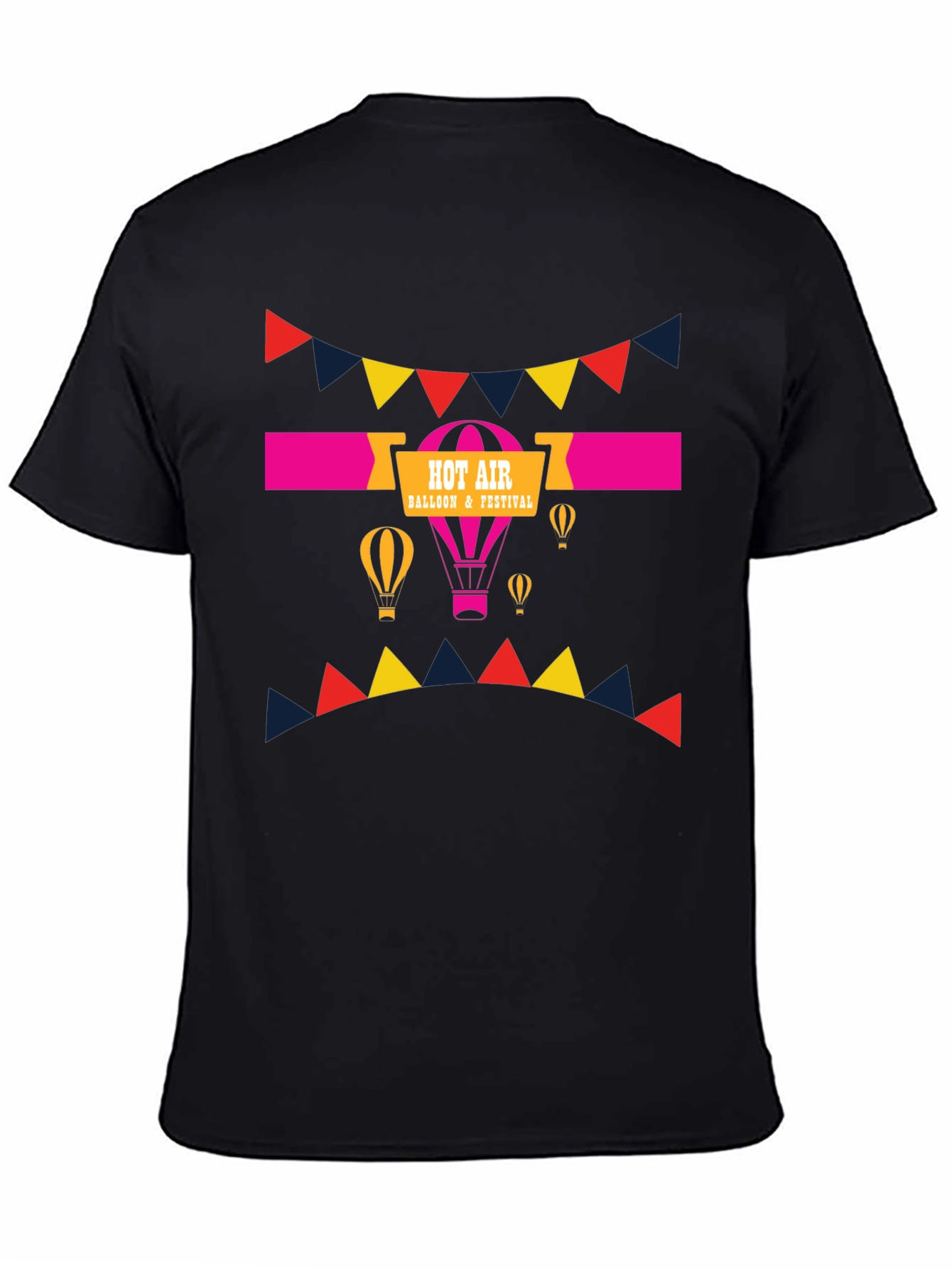 Hot Air Balloon Festival T-Shirt - Black