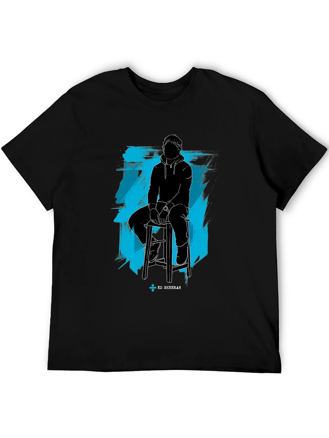 Ed Sheeran Silhouette Graphic Black T-Shirt