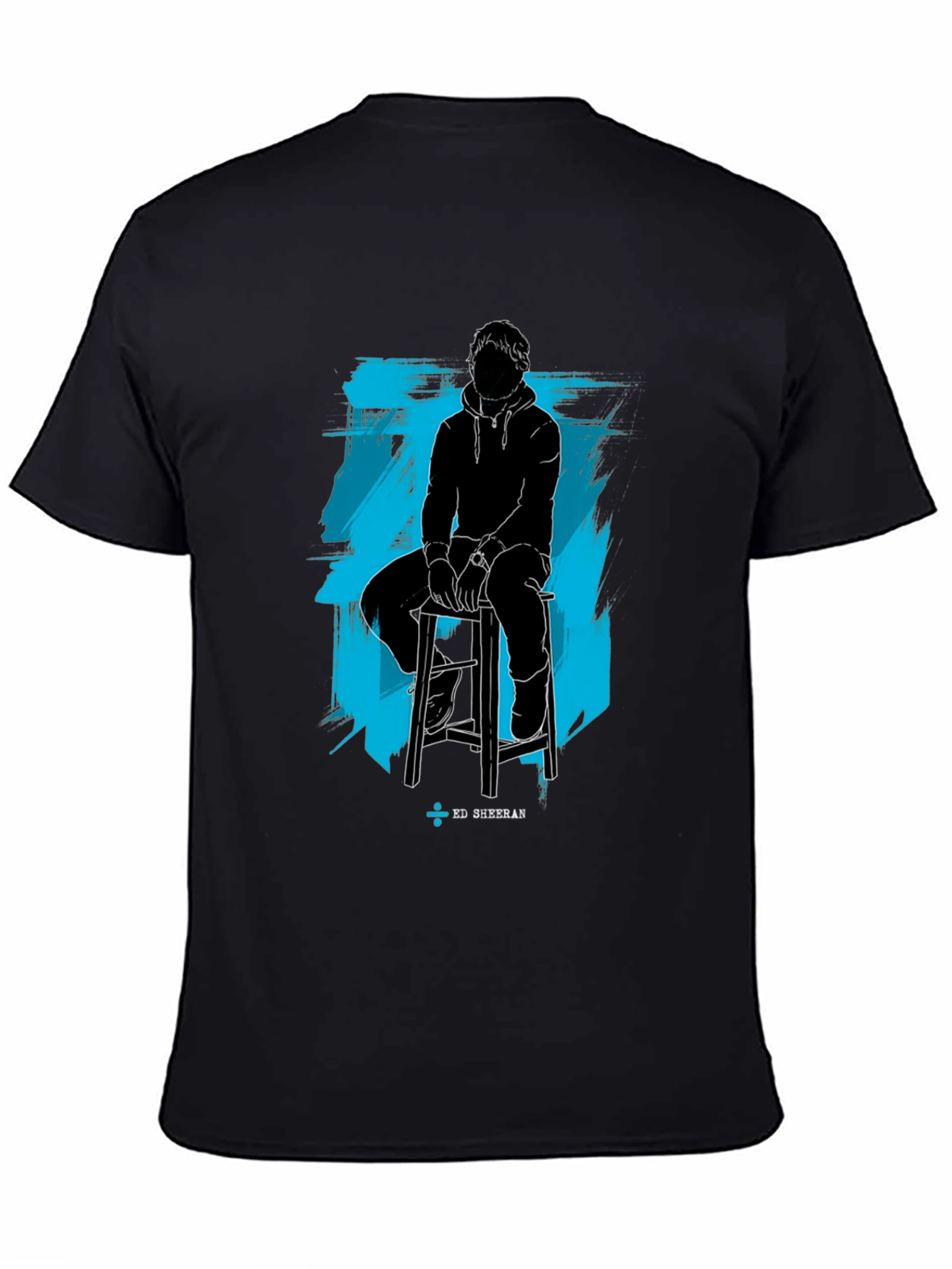 Ed Sheeran Silhouette Graphic Black T-Shirt