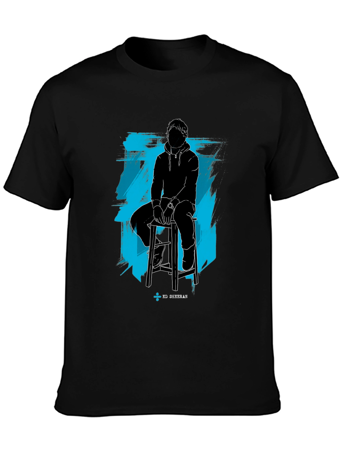 Ed Sheeran Silhouette Graphic Black T-Shirt
