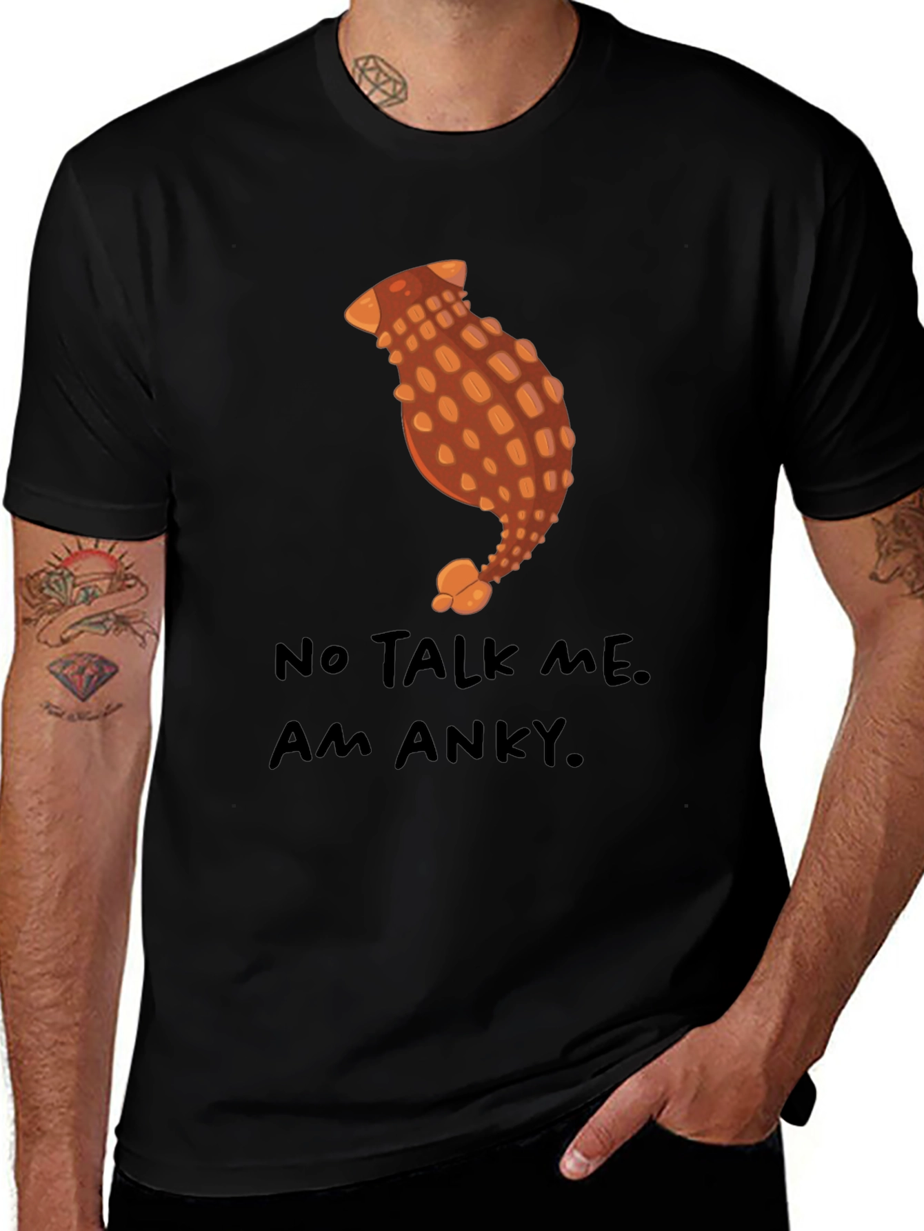 Anky Dinosaur T-Shirt - No Talk Me Am Anky.