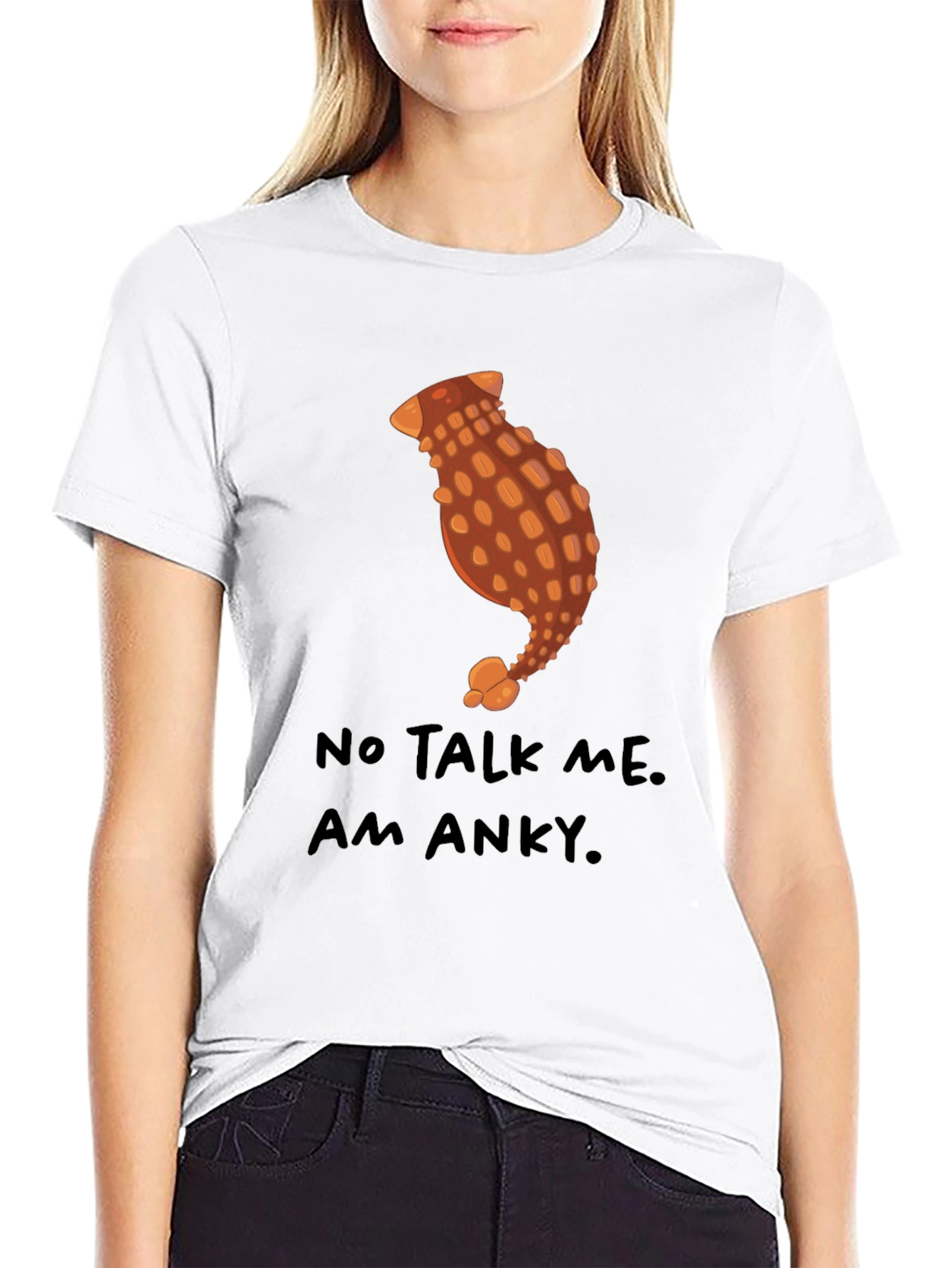 Anky Dinosaur T-Shirt - No Talk Me Am Anky.