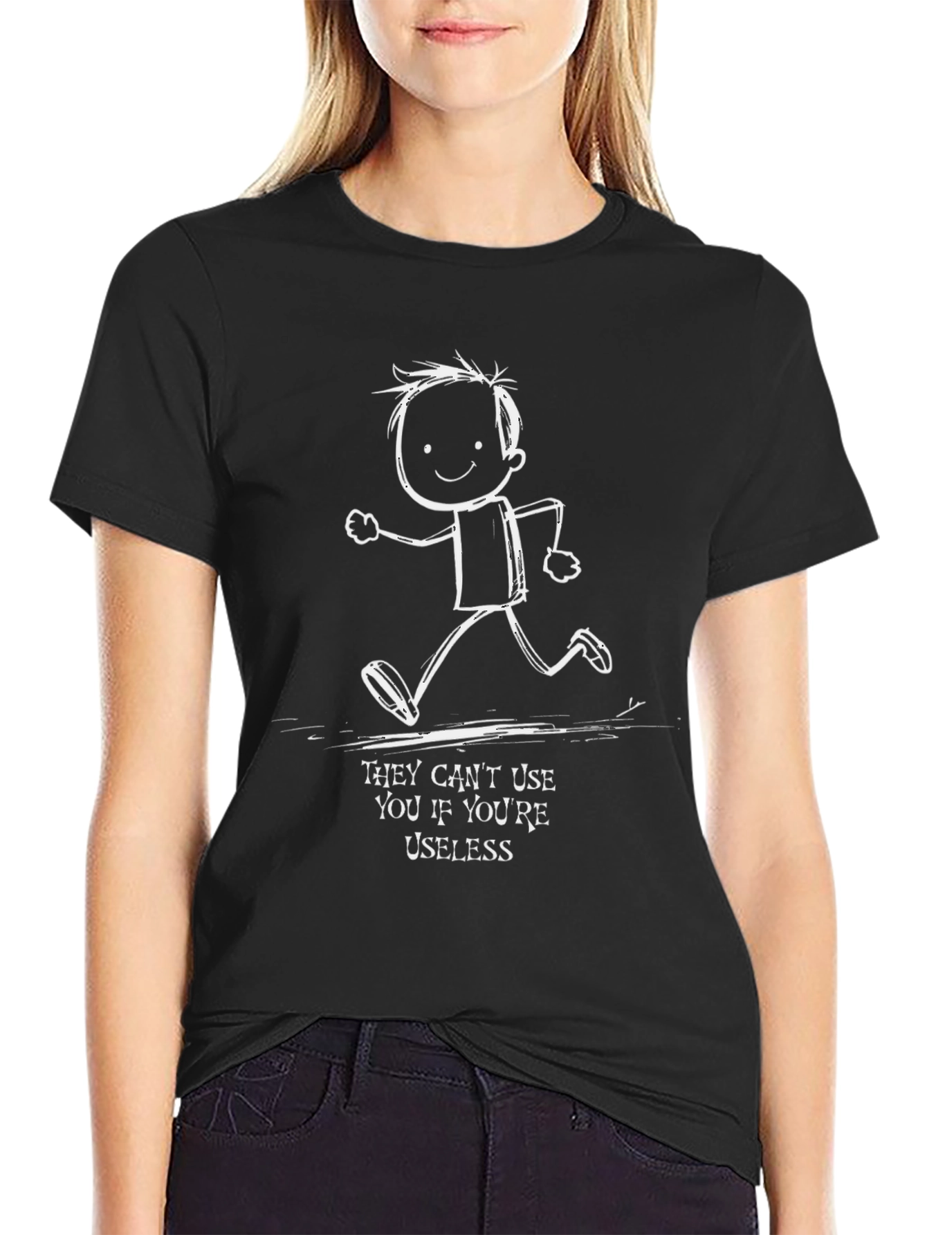 Funny Useless Runner Graphic T-Shirt