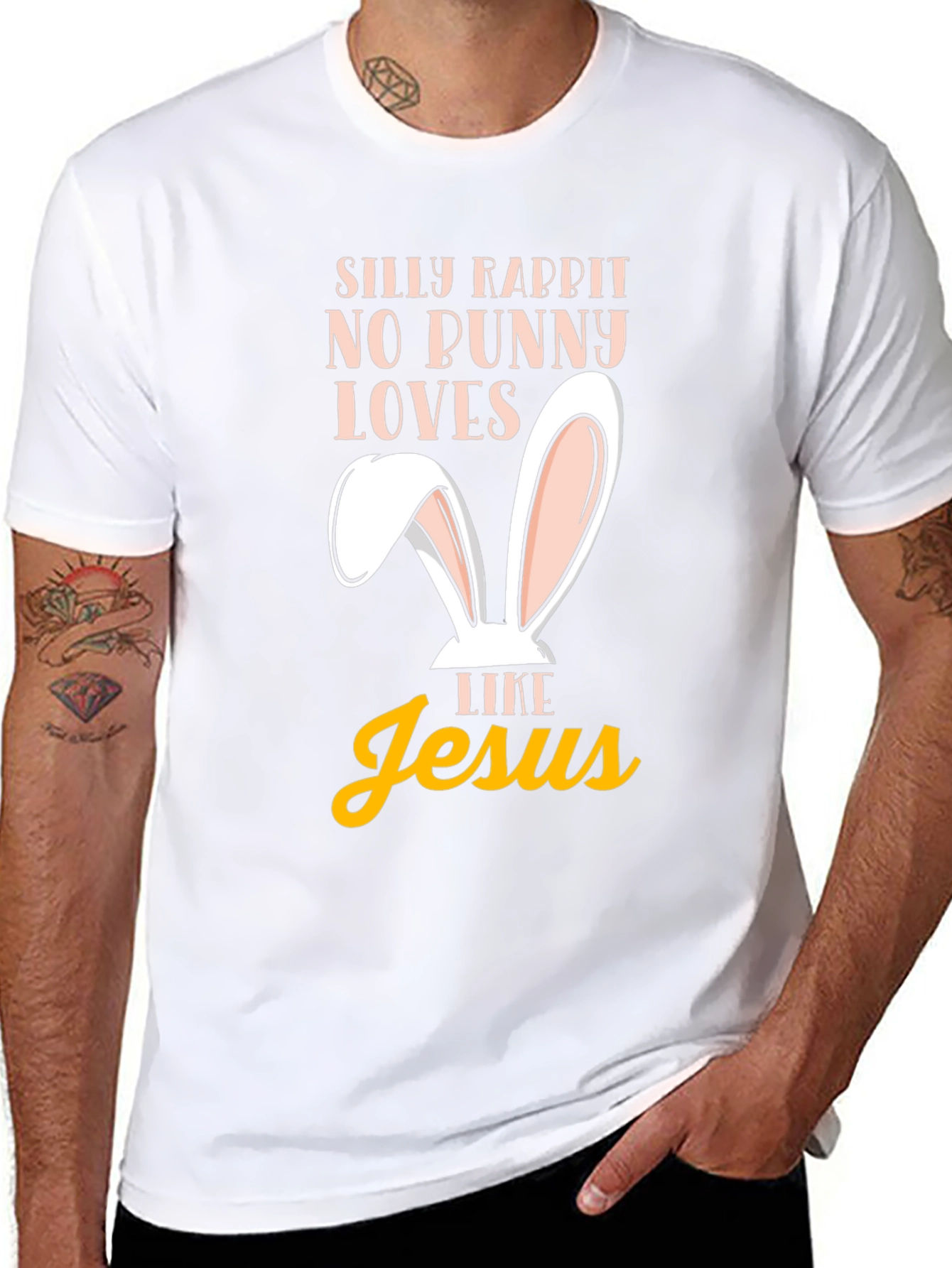 Silly Rabbit Easter T-Shirt - Jesus Loves Me
