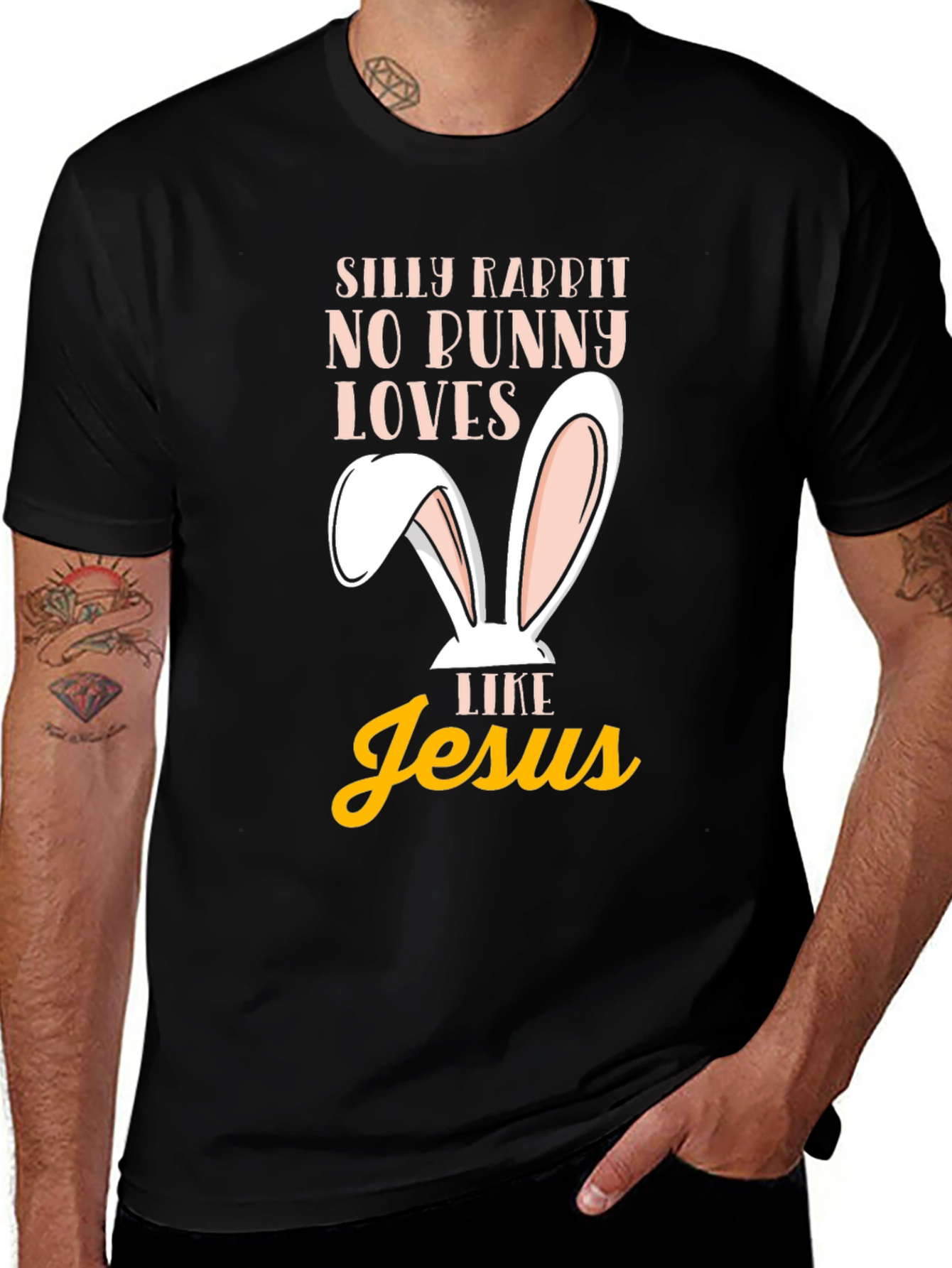 Silly Rabbit Easter T-Shirt - Jesus Loves Me