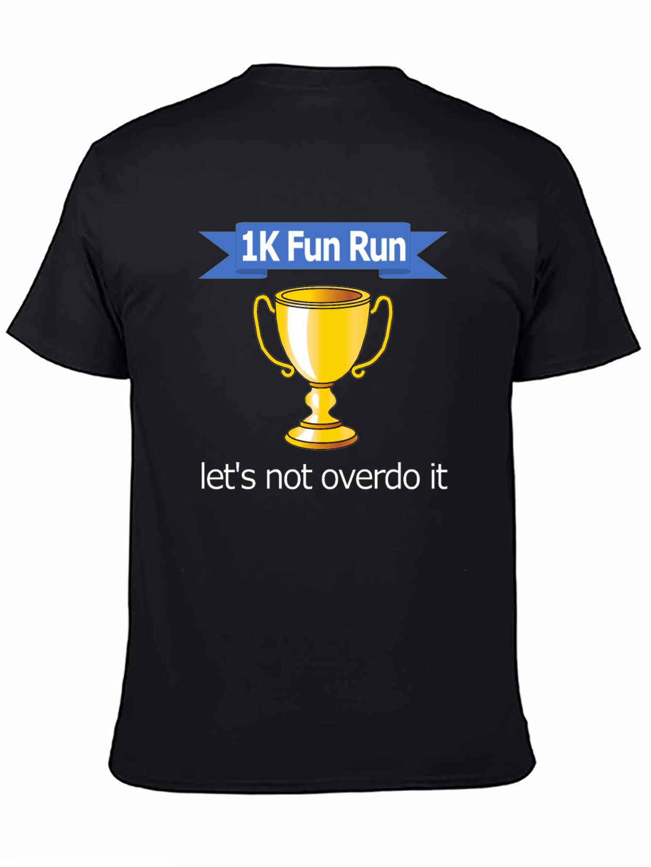 1K Fun Run Trophy Graphic Tee - Black