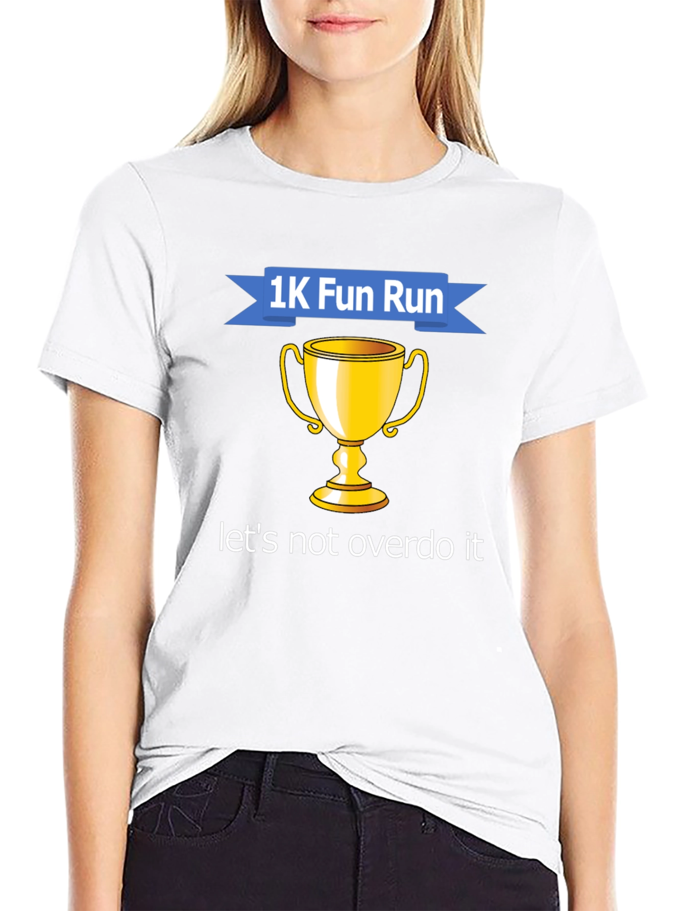 1K Fun Run Trophy Graphic Tee - Black