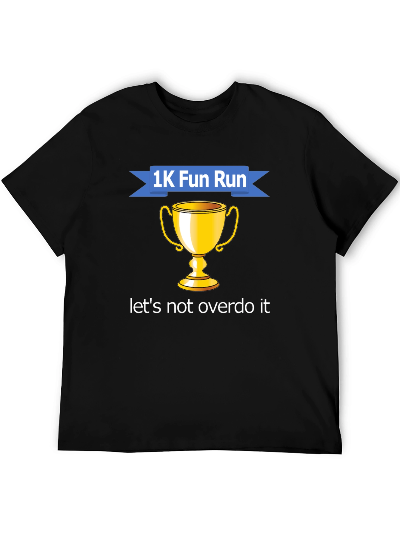 1K Fun Run Trophy Graphic Tee - Black