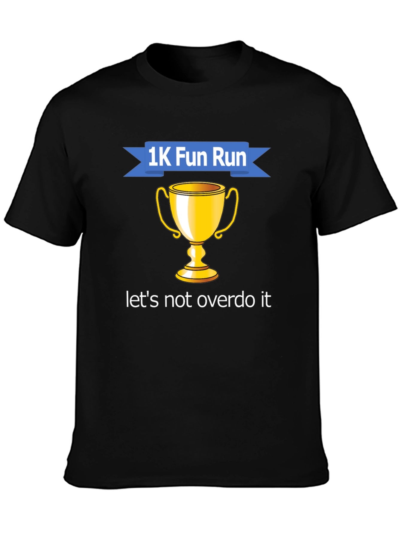 1K Fun Run Trophy Graphic Tee - Black