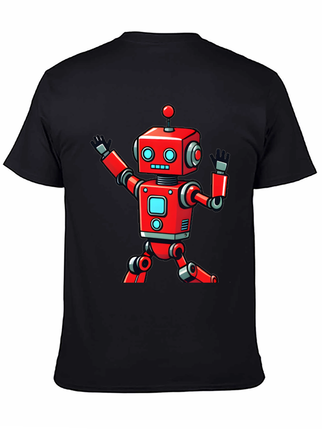 Robot Graphic Black T-Shirt