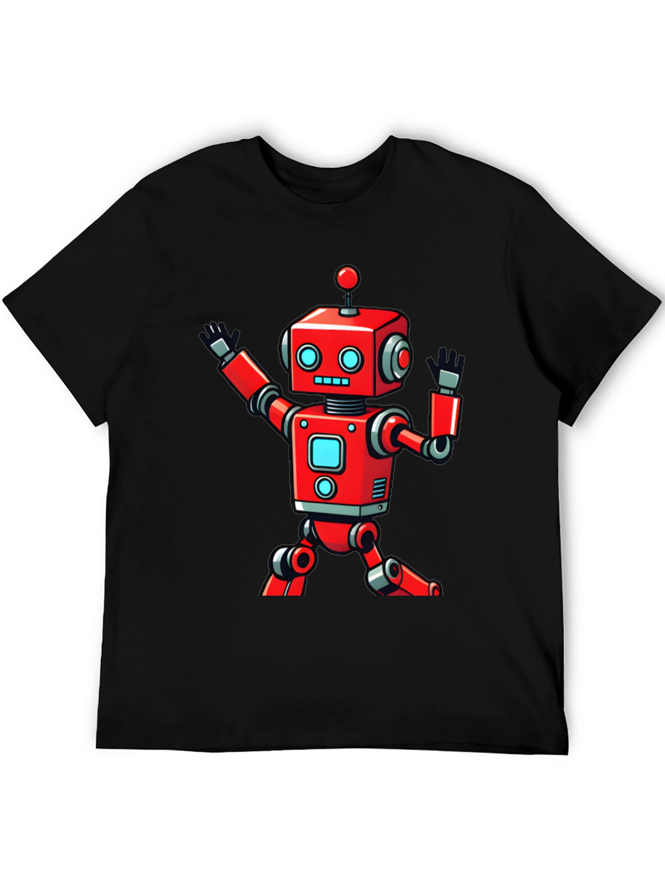 Robot Graphic Black T-Shirt
