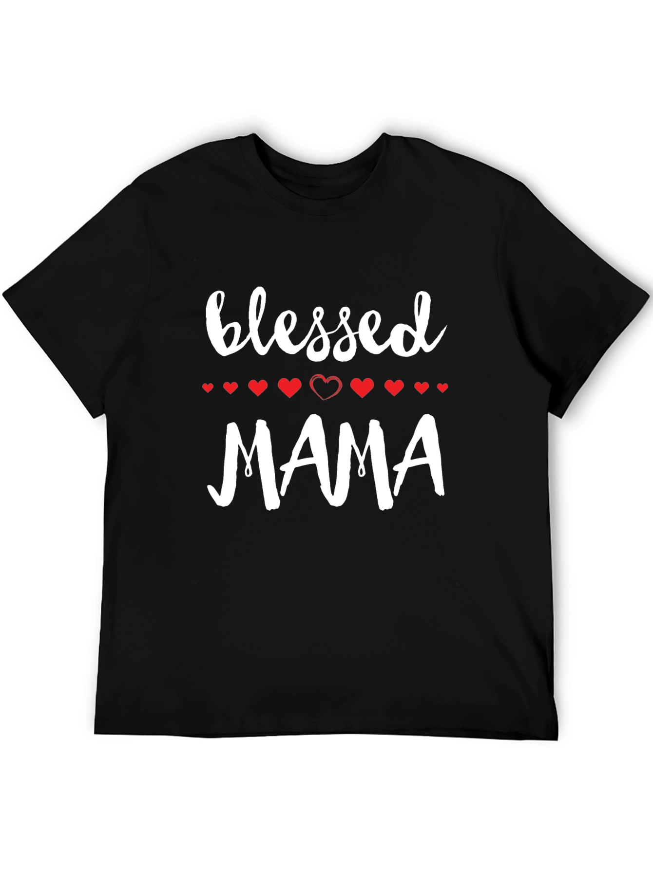 Blessed Mama Graphic Tee - Black